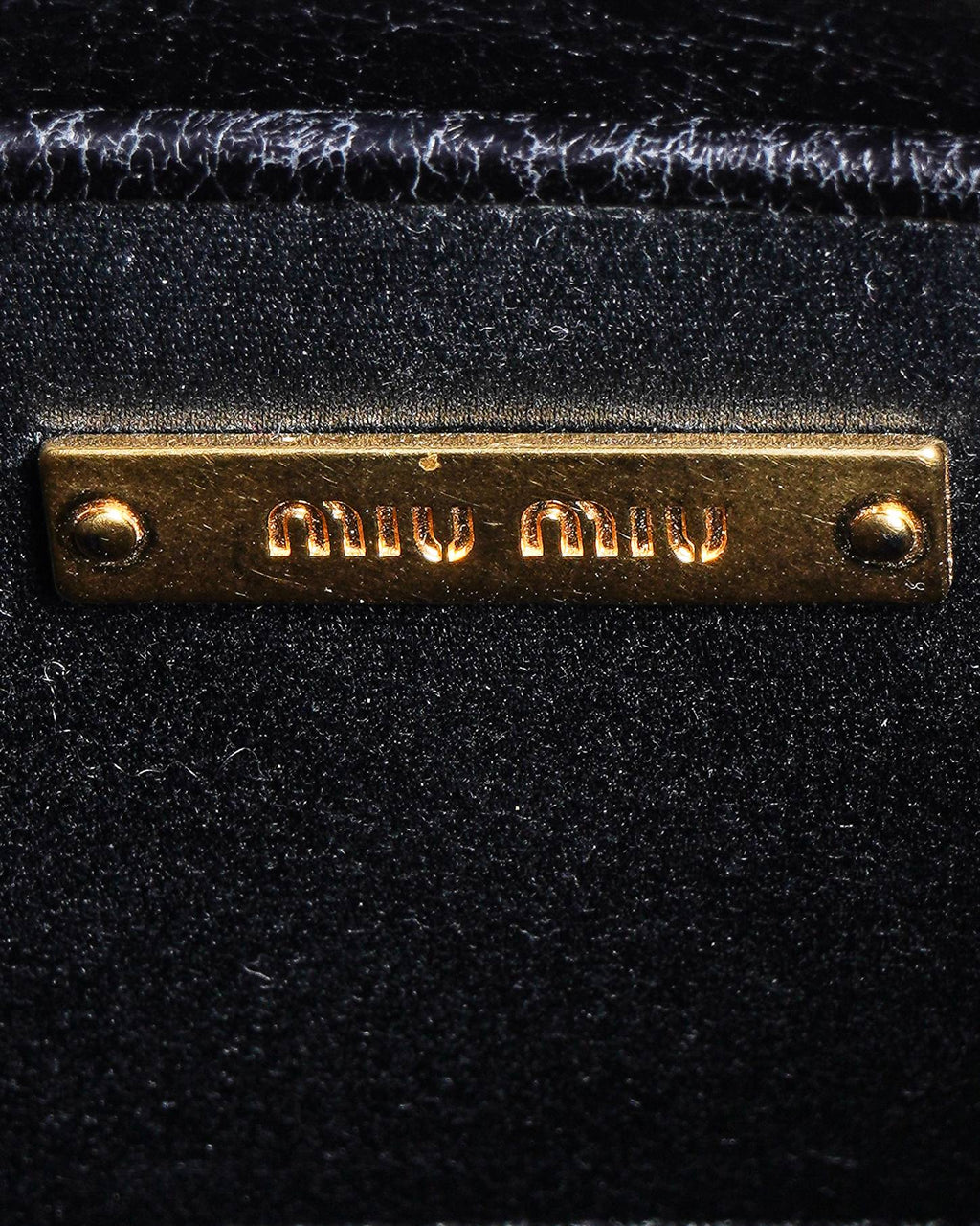 Miu Miu Quilted Mini Shoulder Bag In Black
