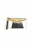 Miu Miu Black & Multicolor Leather & Crystal Clutch Bag