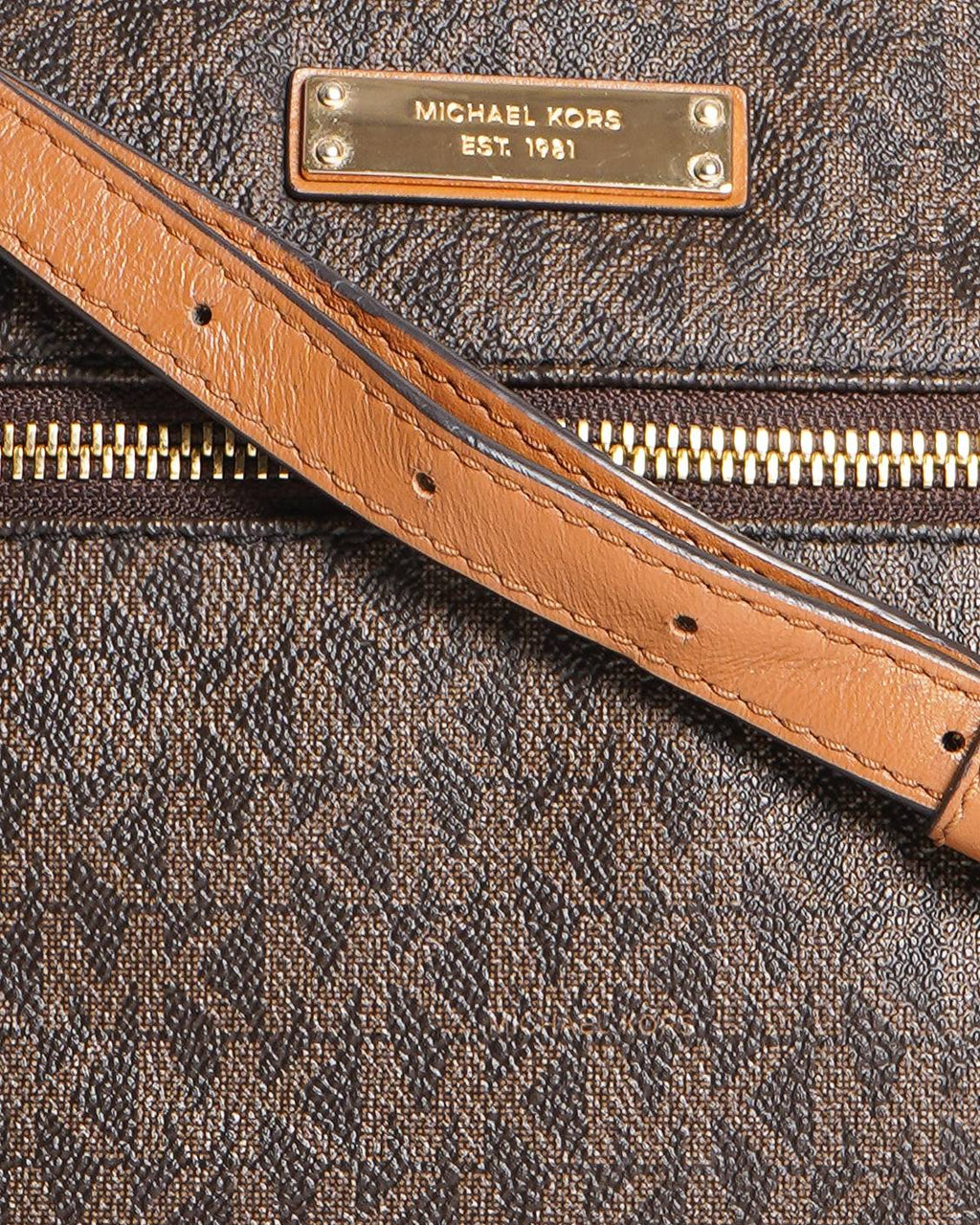 Michael Kors  Brown Textured Sling bag