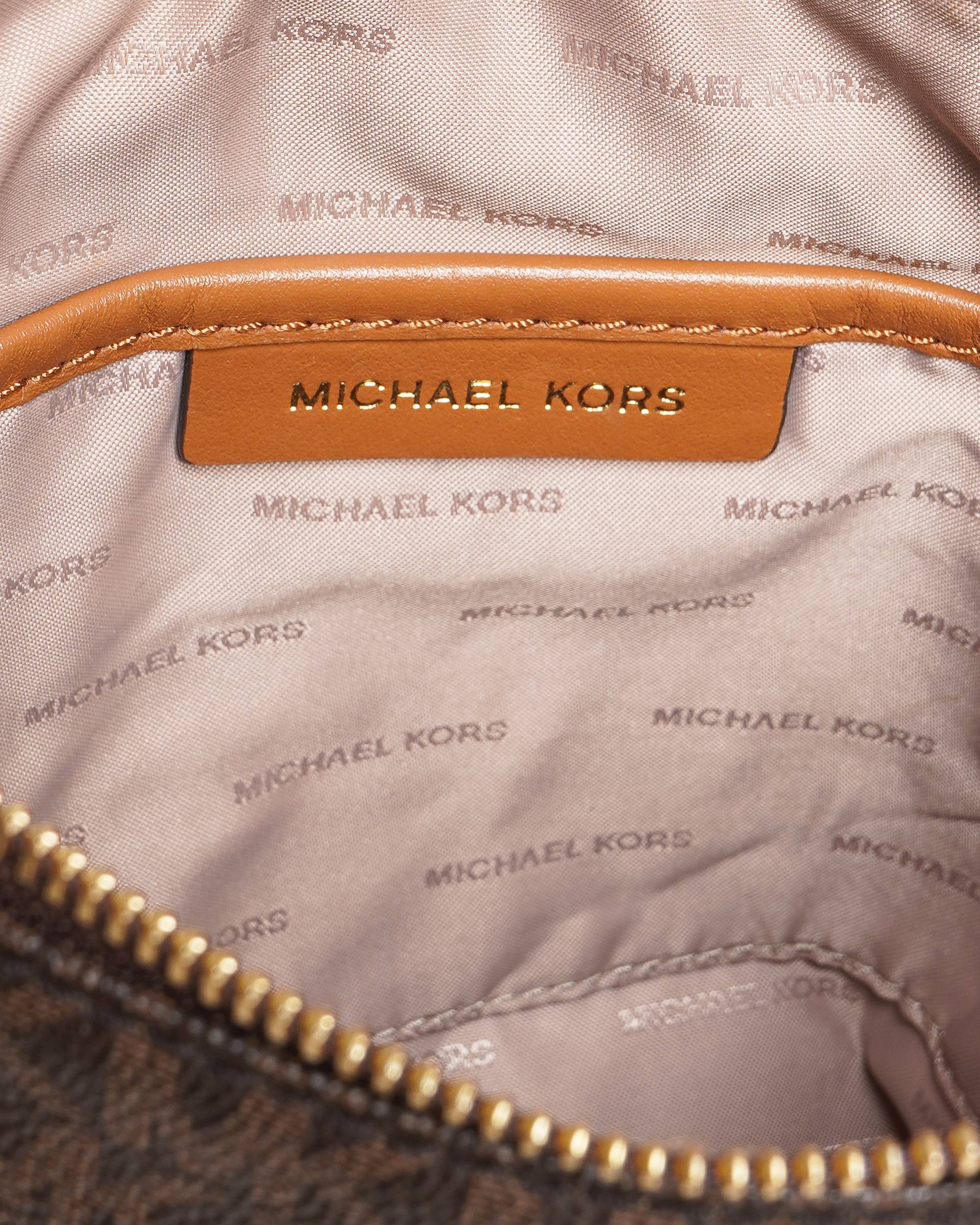 Michael Kors  Brown Textured Sling bag