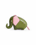 Kate Spade Olive Green & Pink Leather Elephant Crossbody Sling Bag