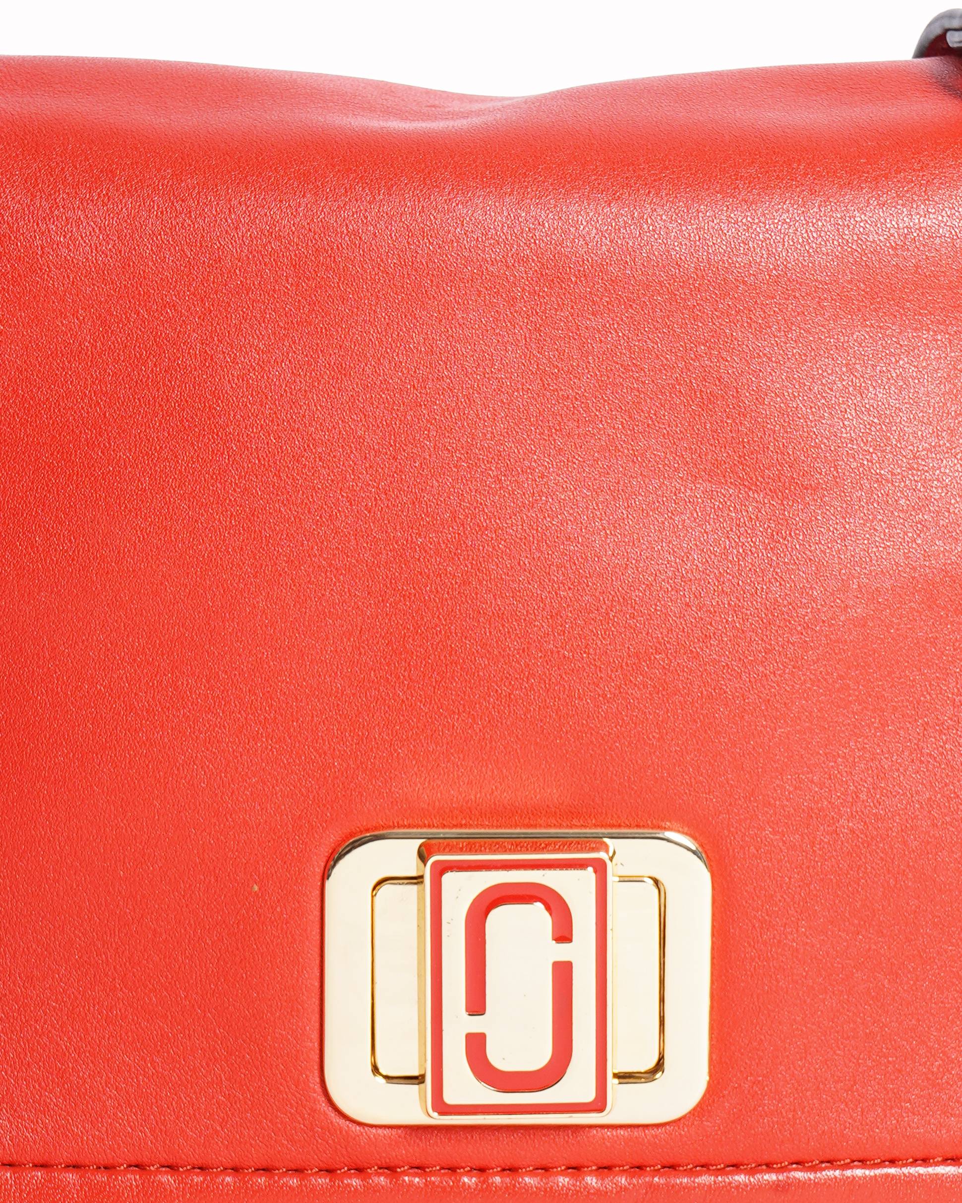 Marc Jacobs  Cayenne Pepper The Mini Squeeze Chain Handle Cross Body Bag