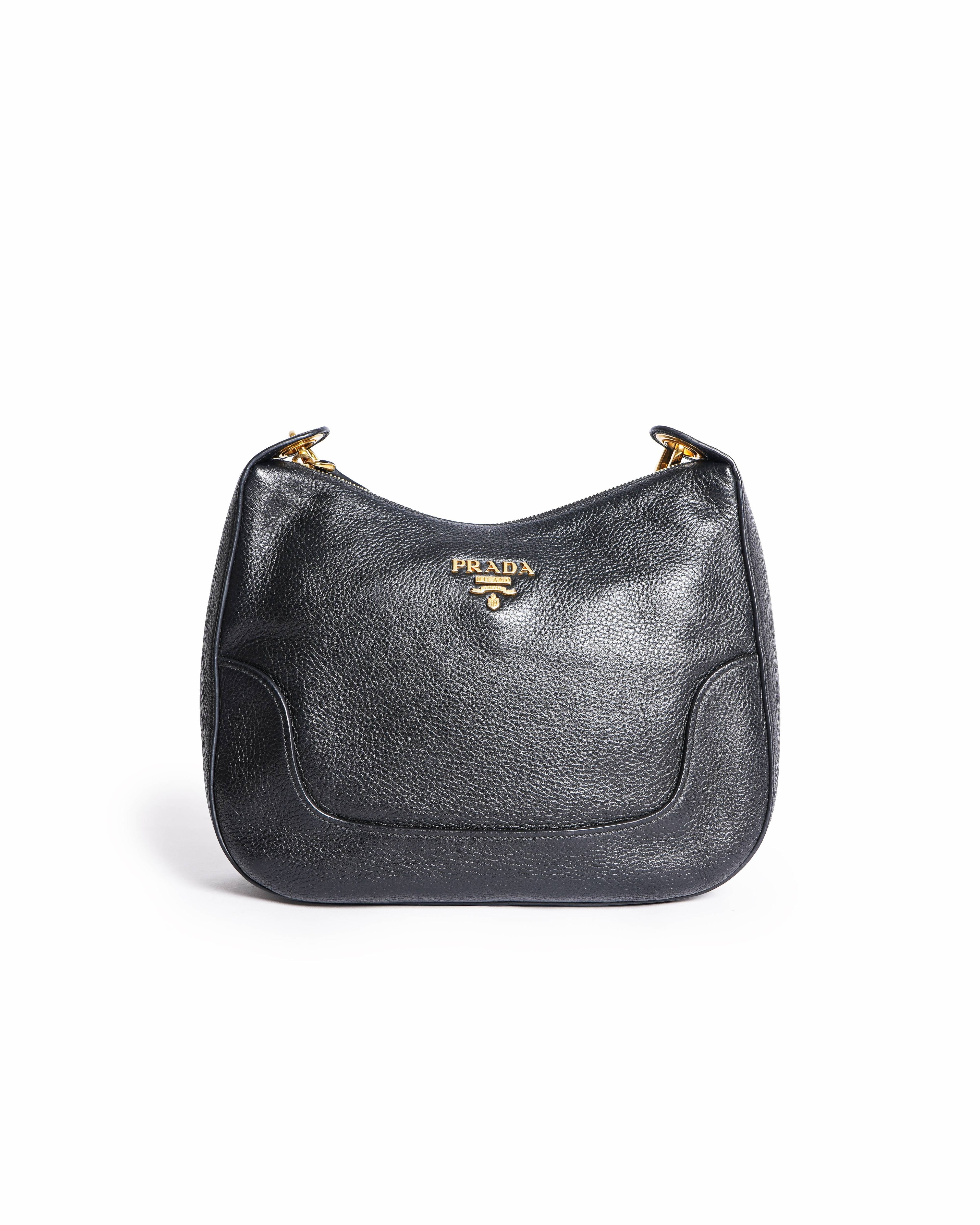 Prada vitello diano phenix hobo crossbody bag