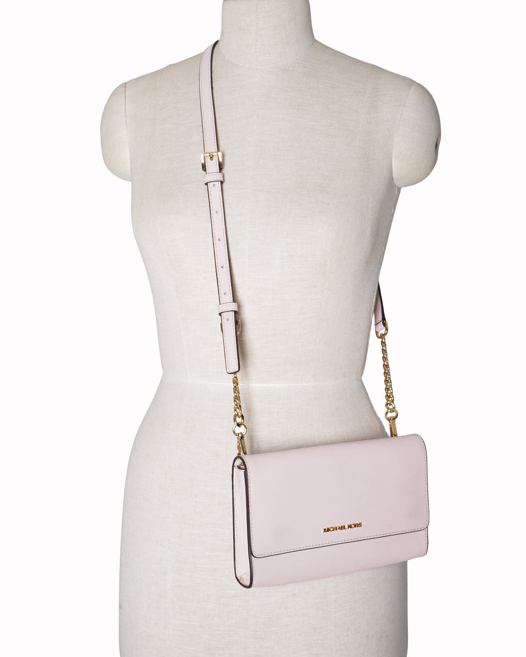 Michael kors pink flap crossbody bag