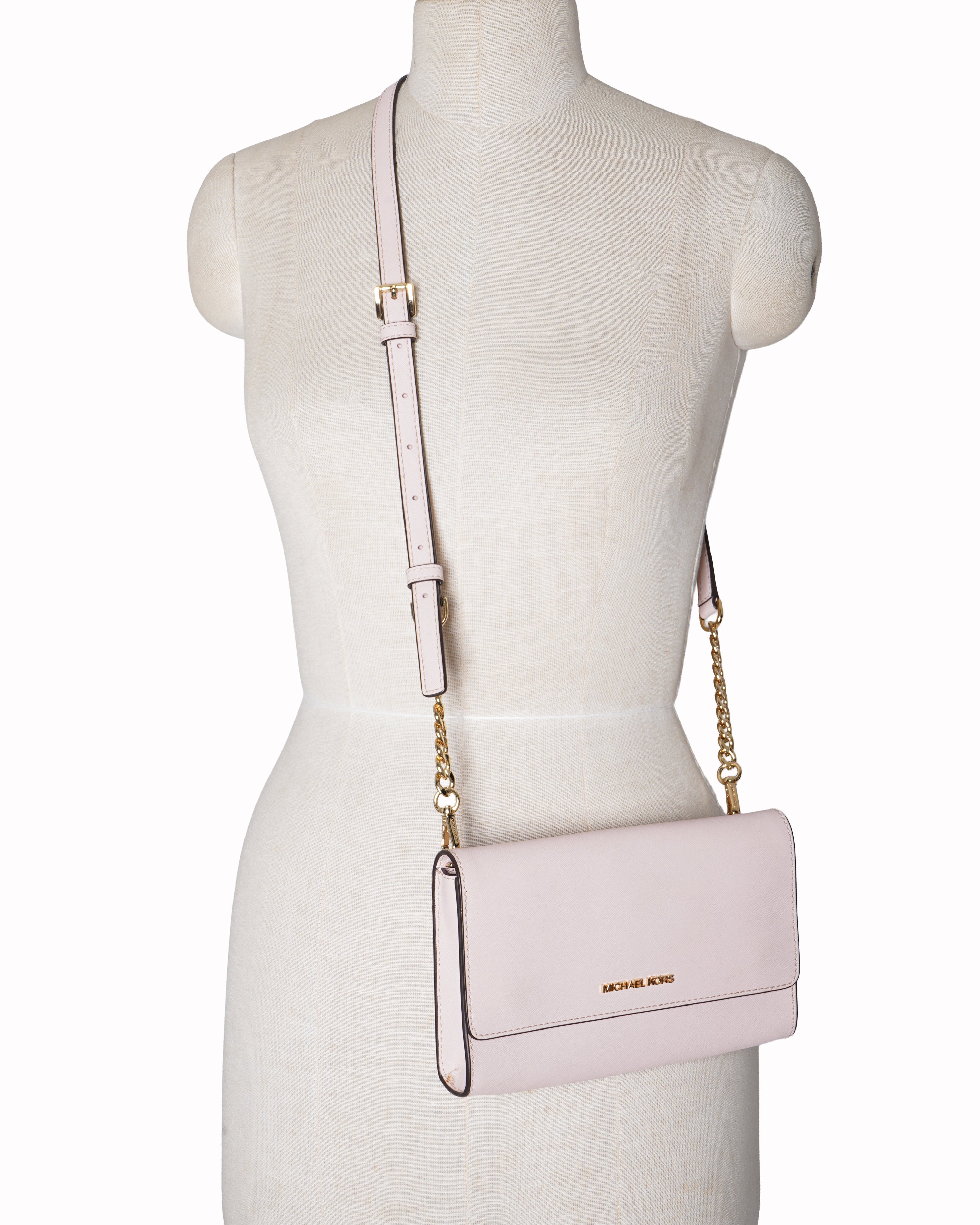 Michael kors pink flap crossbody bag