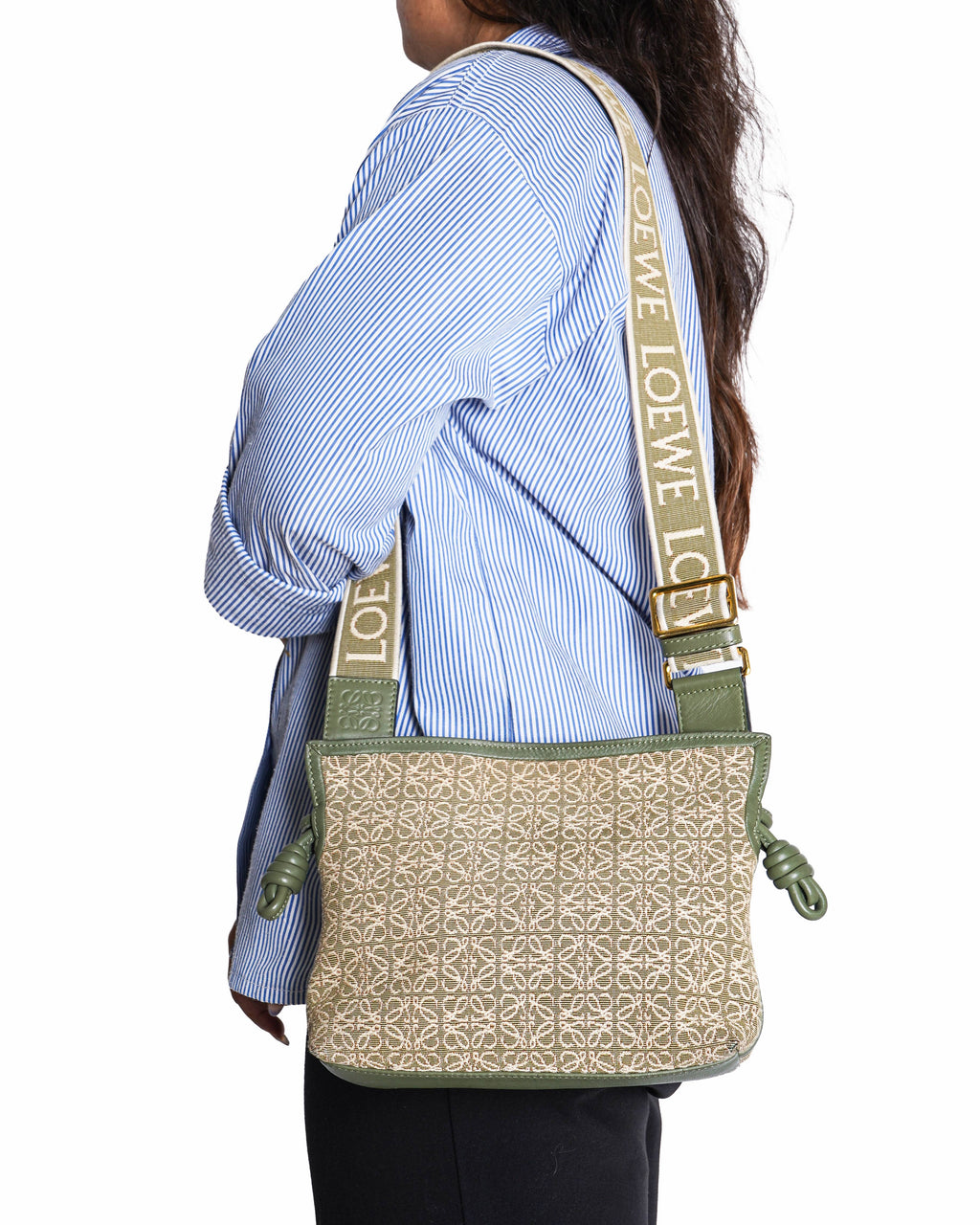 The Loewe Flamenco mini clutch crossbody bag