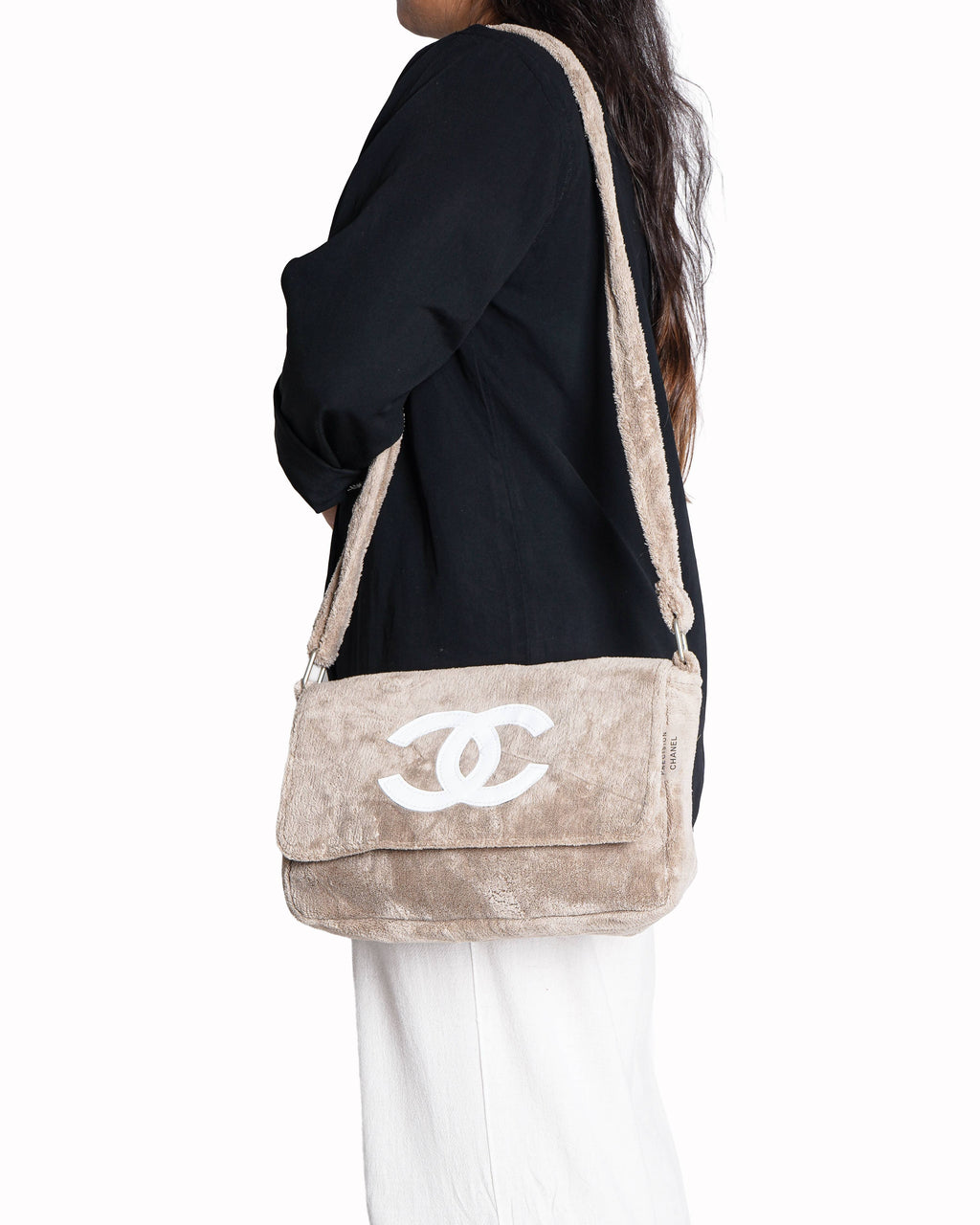 Chanel precision GWP plush messenger bag