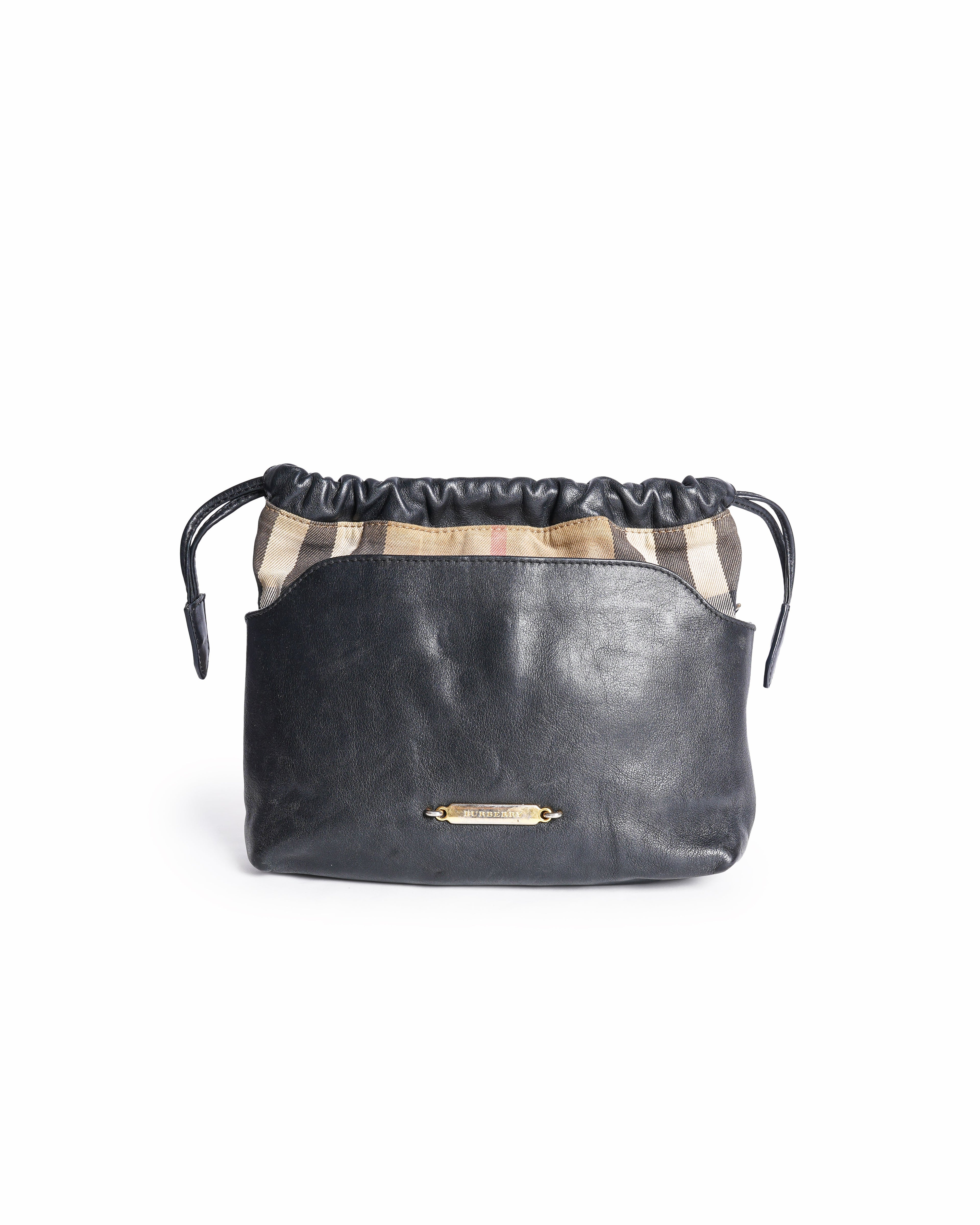 Burberry Little Crush House Check Print Leather Crossbody Bag