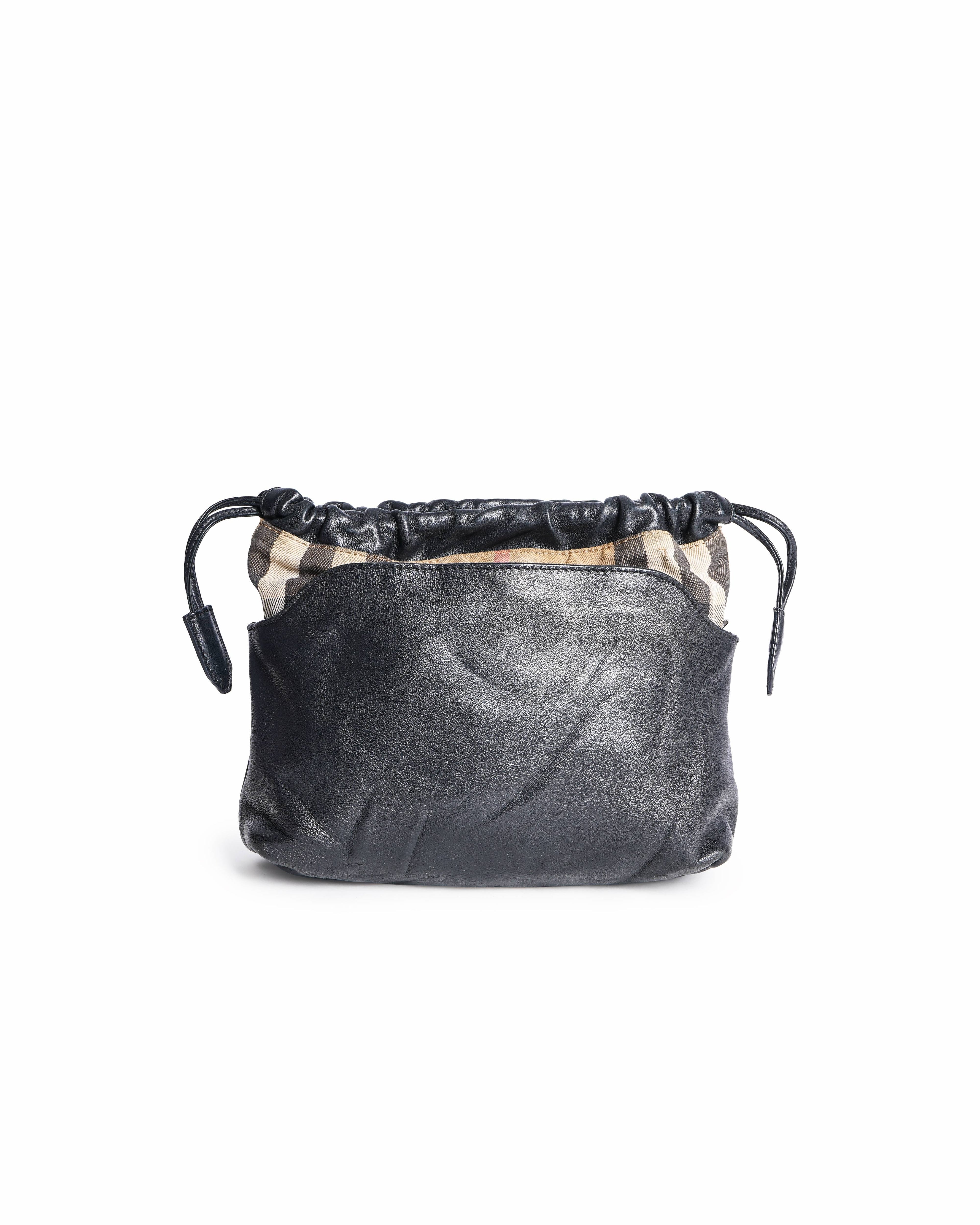 Burberry Little Crush House Check Print Leather Crossbody Bag