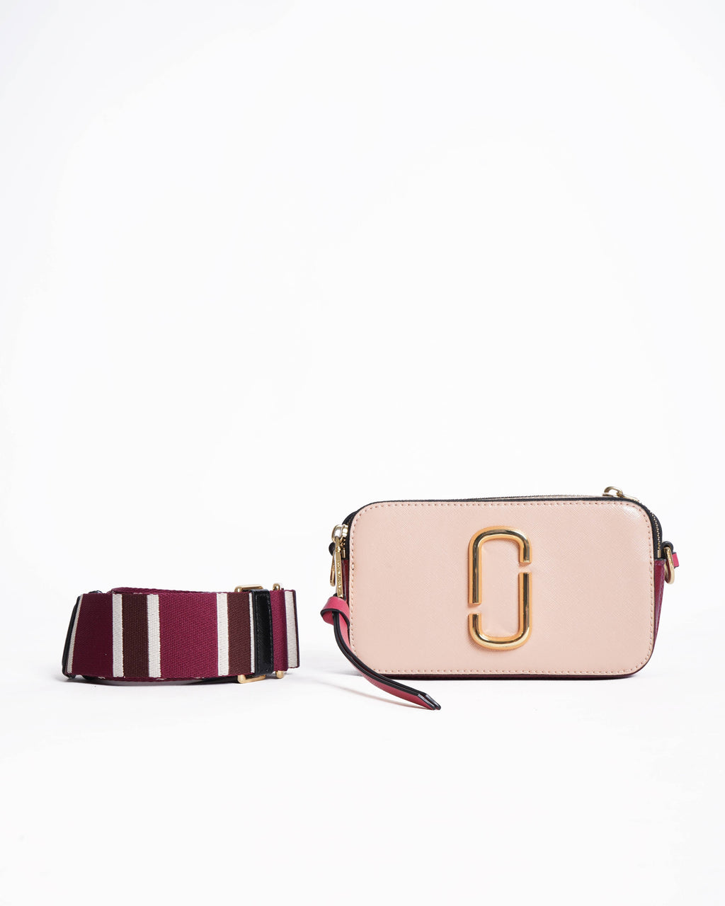 Marc Jacobs Snapshot bag in Rose Pink & Burgundy