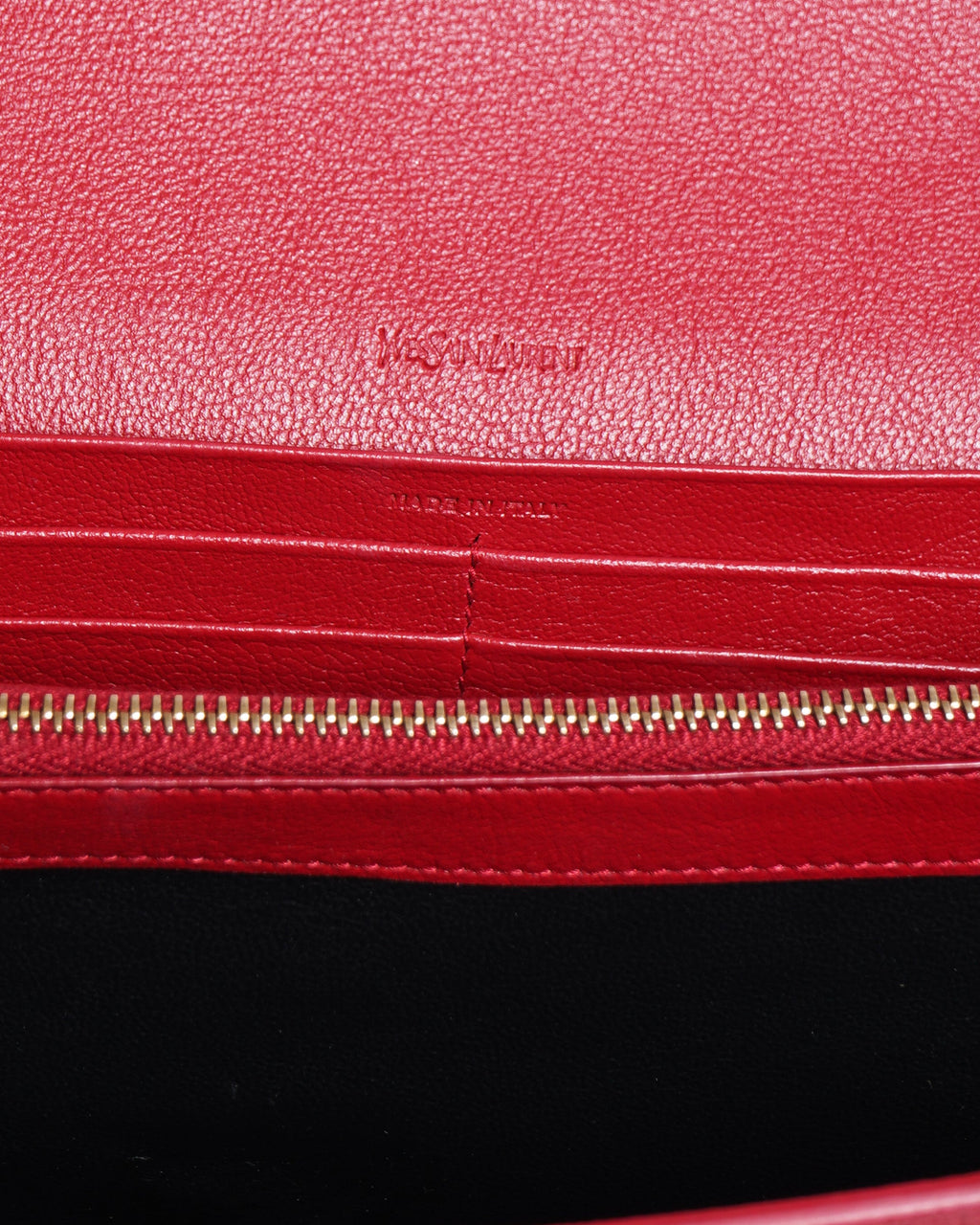 Yves Saint Laurent Leather Belle de Jour Chain Wallet