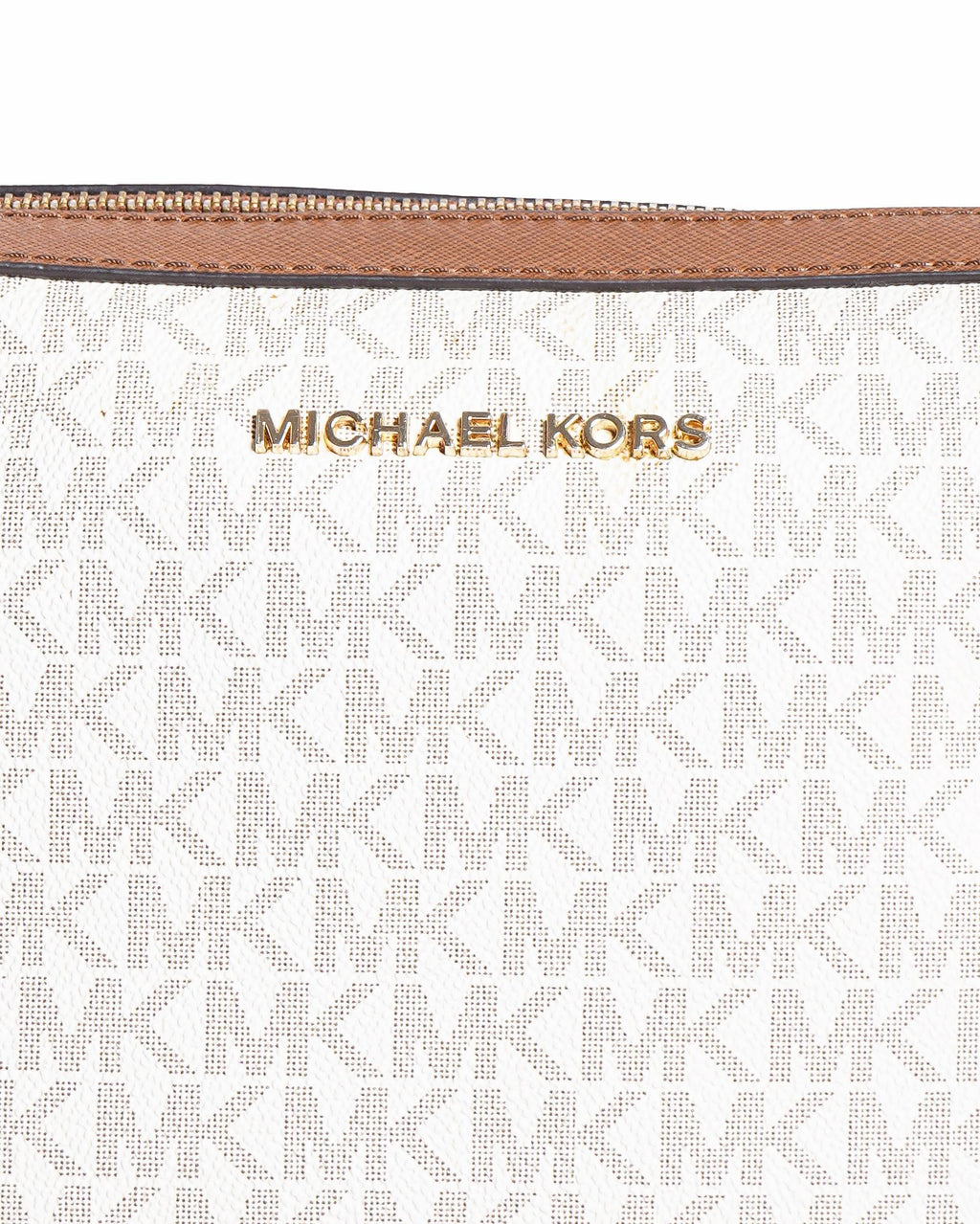 Michael Kors Jet Set Camera Signature Coated Canvas and Leather Crossbody Bag