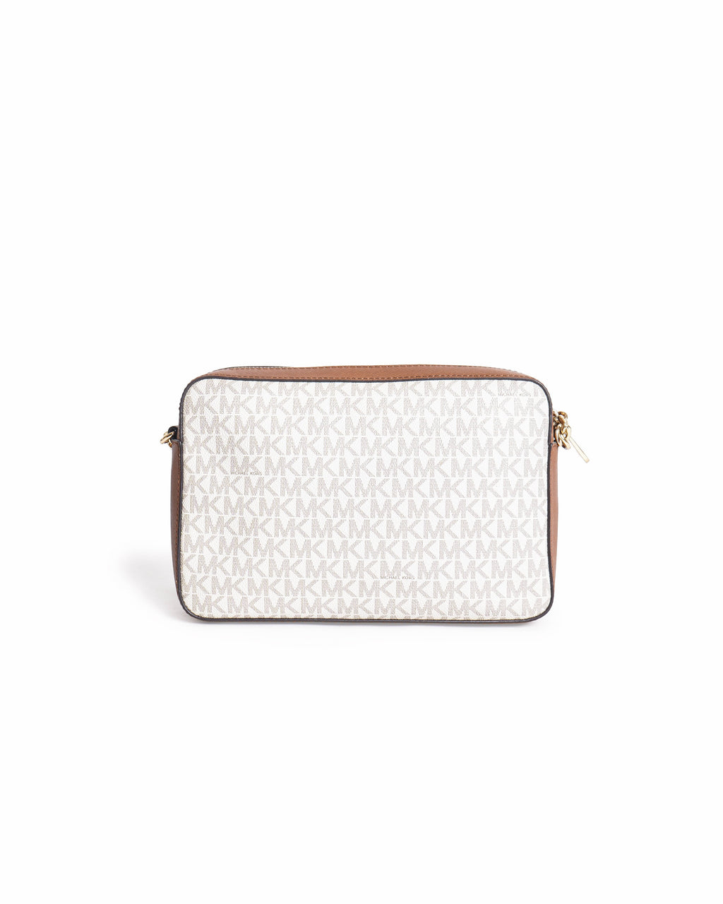 Michael Kors Jet Set Camera Signature Coated Canvas and Leather Crossbody Bag