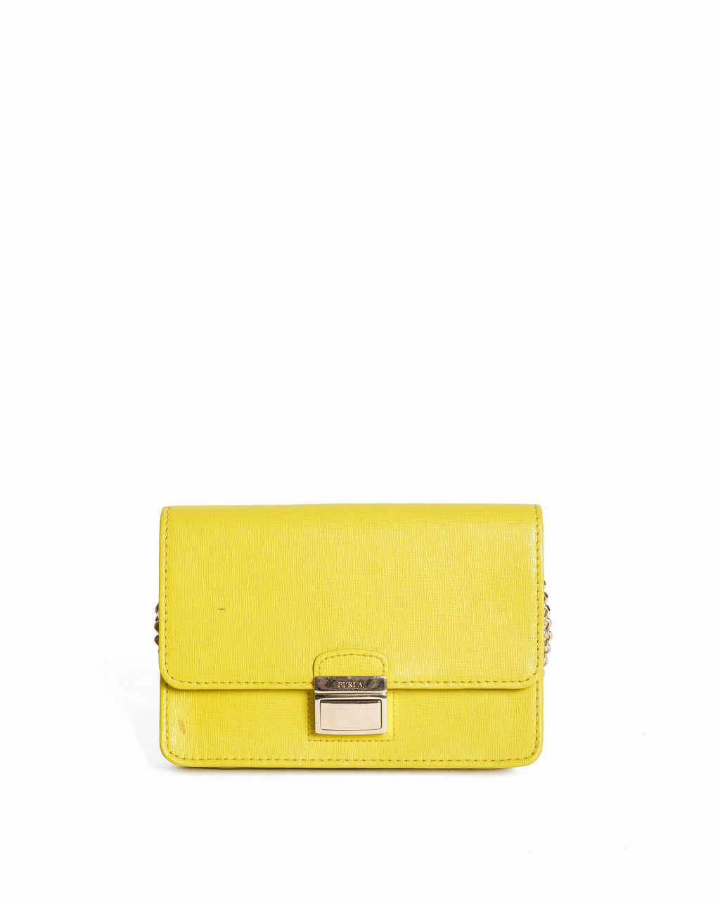 Furla yellow mini crossbody bag