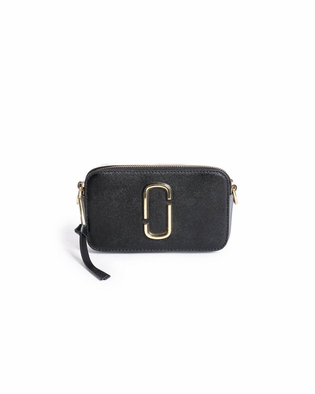 Marc Jacob Black & White Saffiano Leather Snapshot Camera Bag
