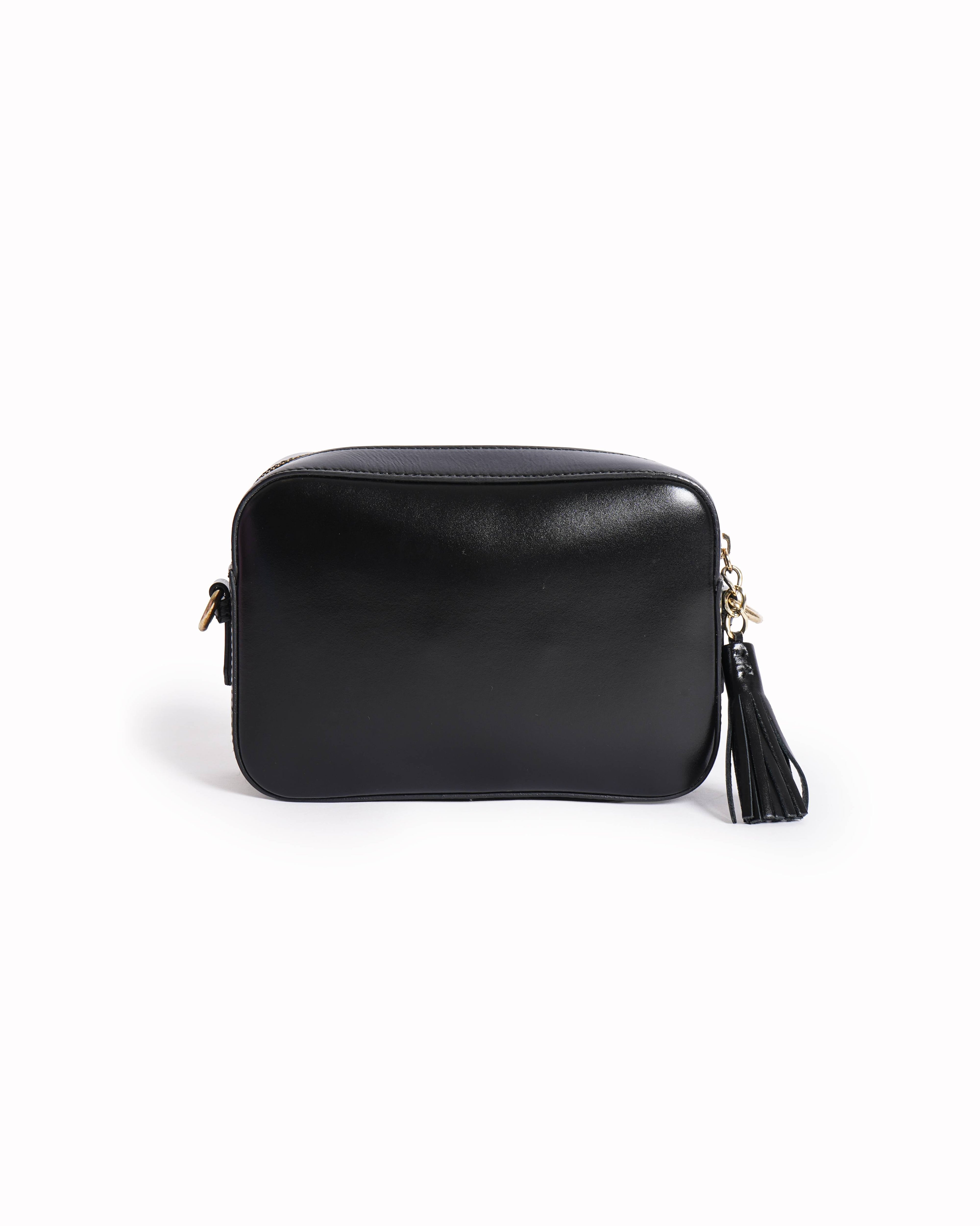 Valentino Black leather crossbody bag