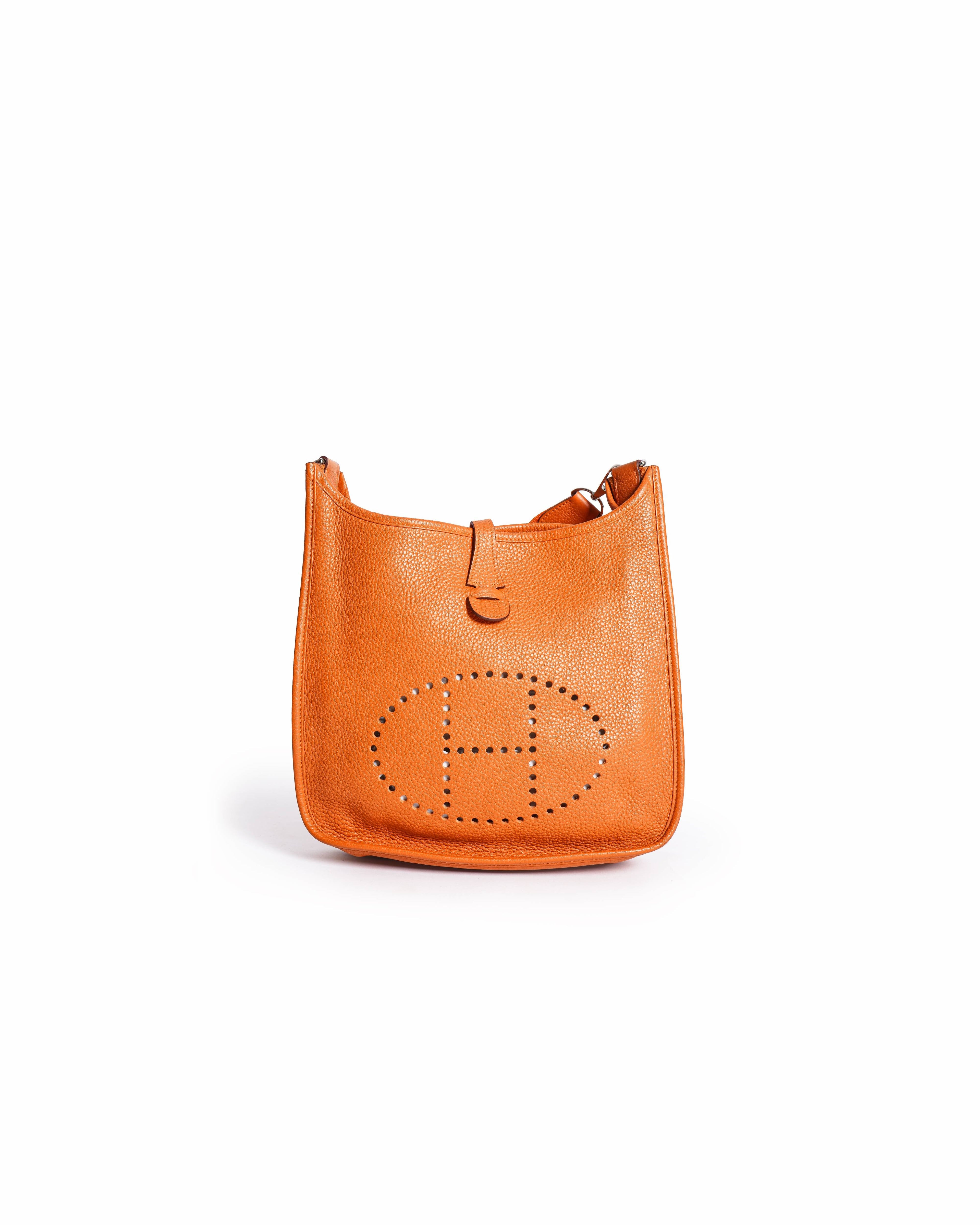 Hermès Evelyn GM In Orange Bag