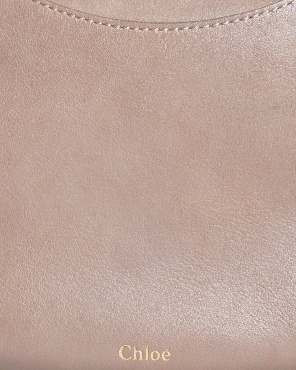 Chloé Kiss Leather Crossbody Leather Bag In Beige