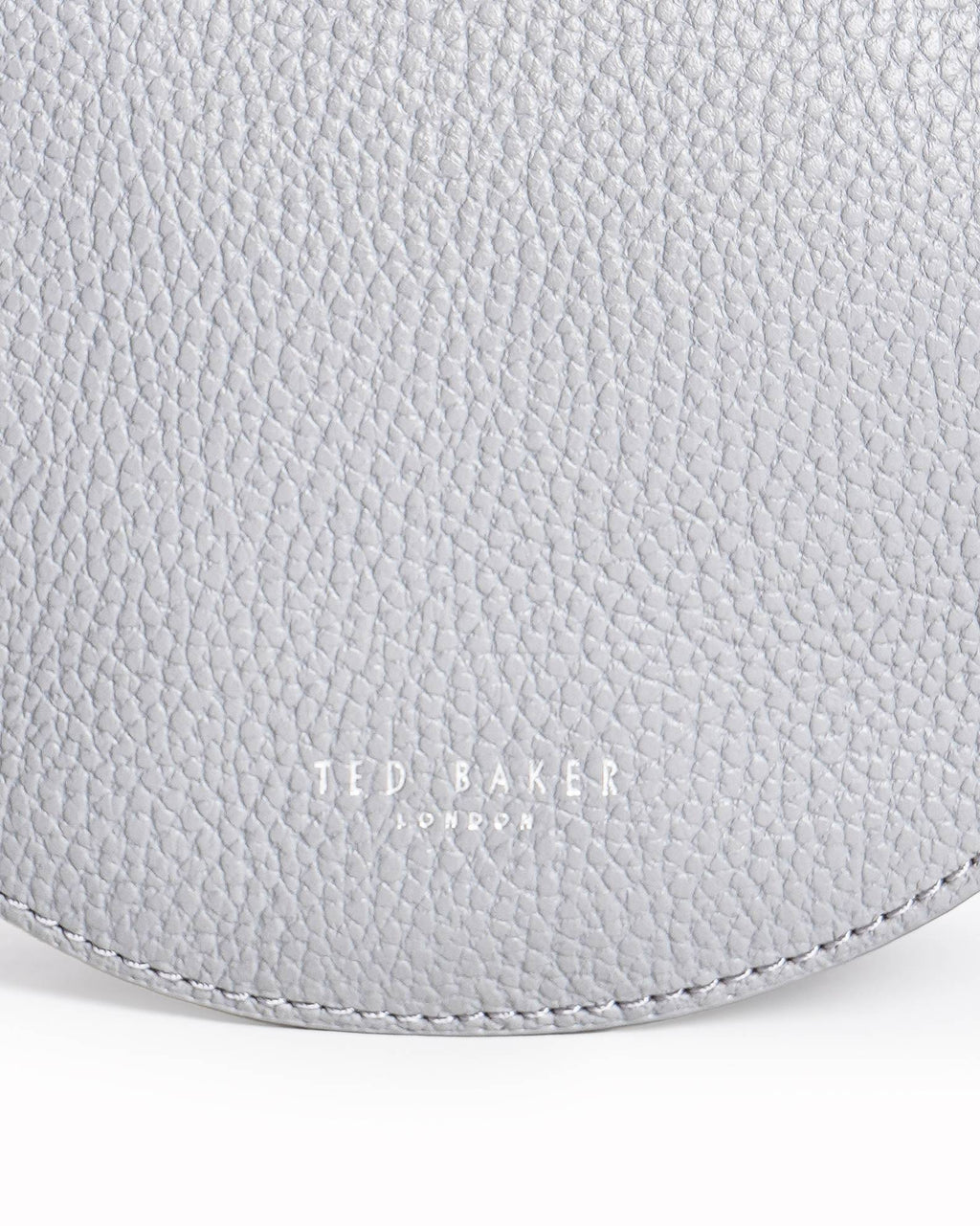 Ted Baker Fiorel Grey Leather Ring Handle Crossbody Bag