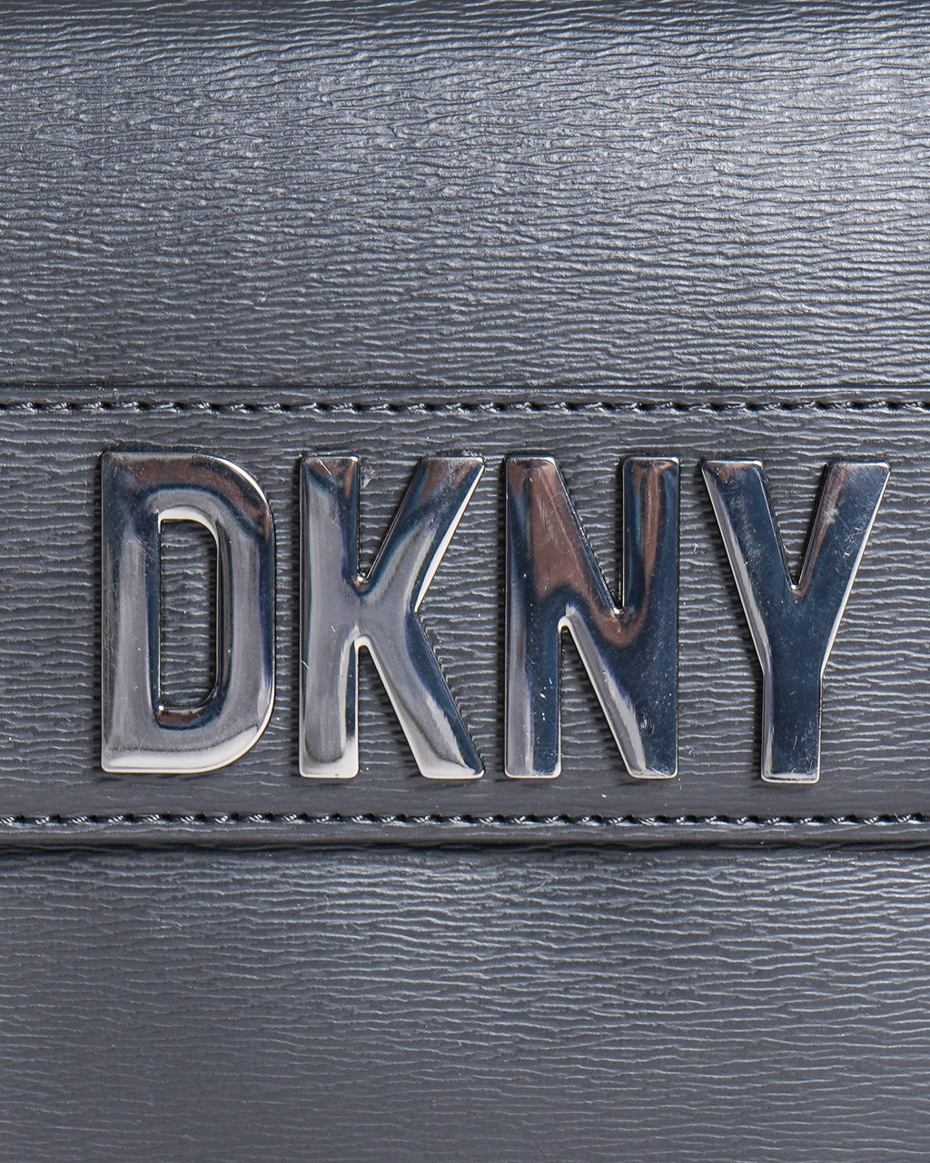 DKNY black textured leather crossbody bag