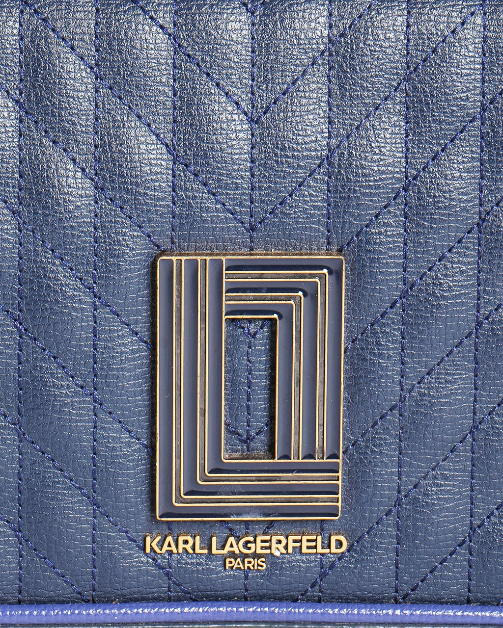 Karl Lagerfeld Paris Quilted Leather Crossbody Bag