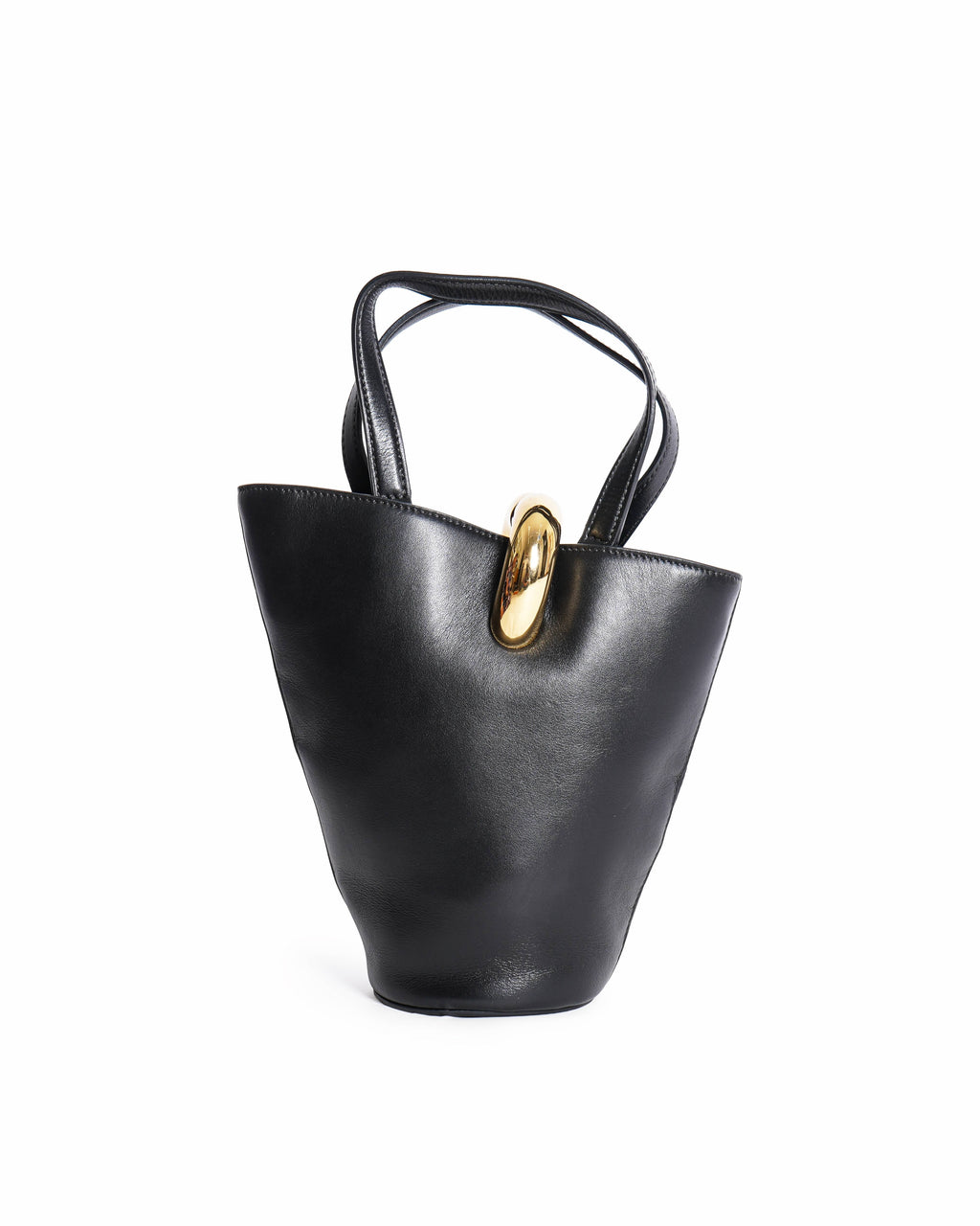 Jacquemus Le Petit Bambola Black leather bucket bag