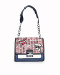 Karl Lagerfeld Tweed and Leather Crossbody Bag