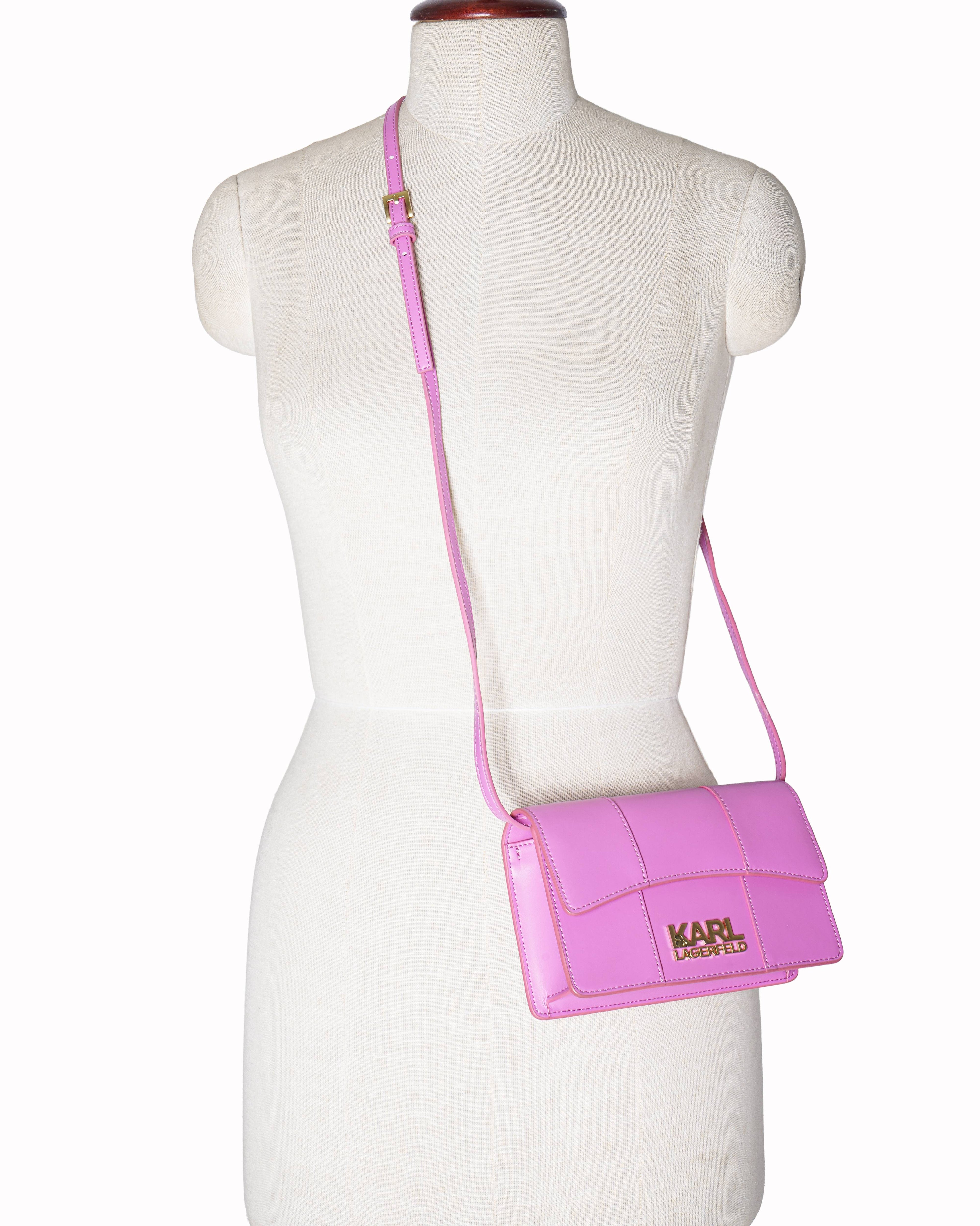Karl Lagerfeld K/Stone crossbody bag in pink