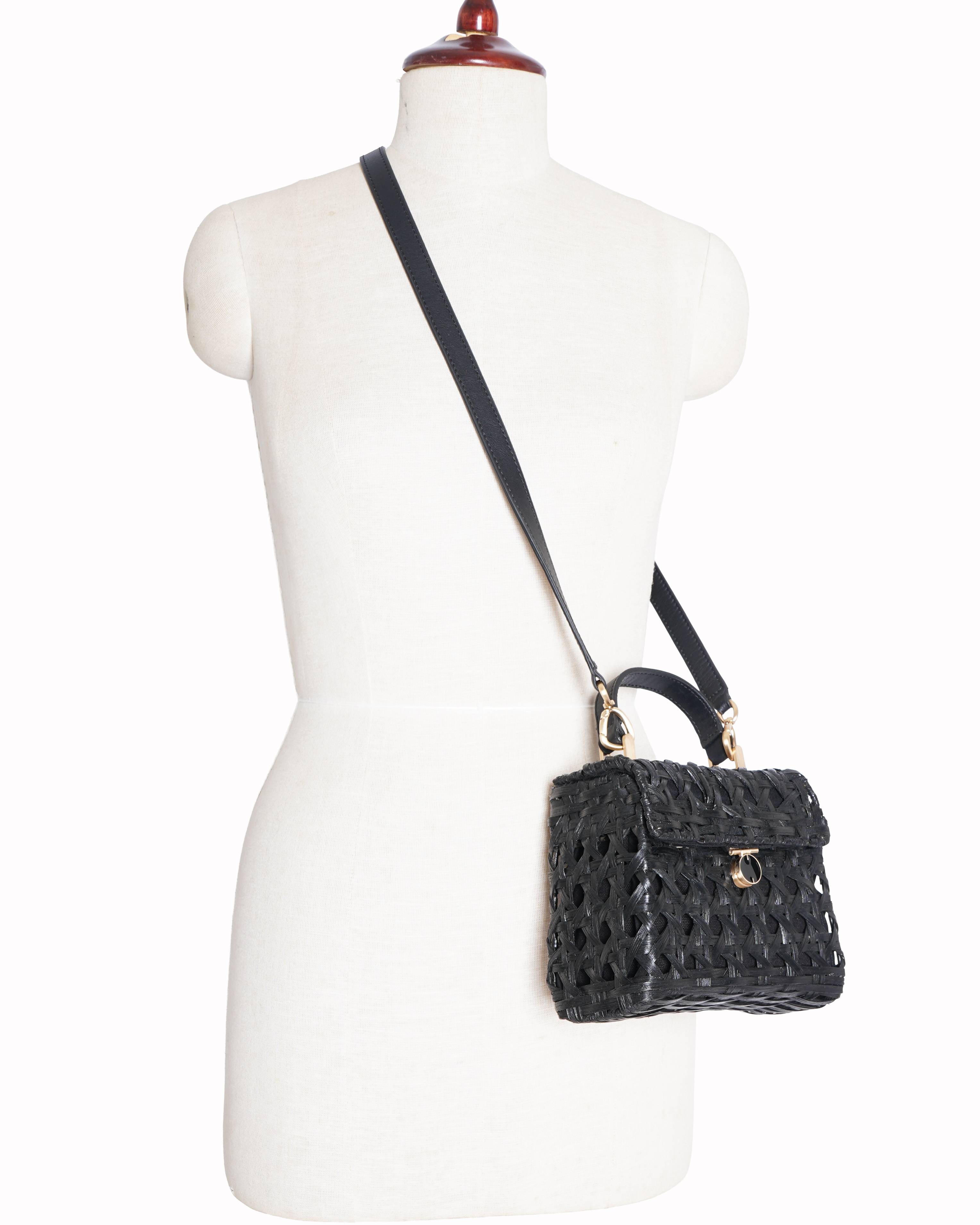 Cult Gaia Black  Sybil Crossbody Bag