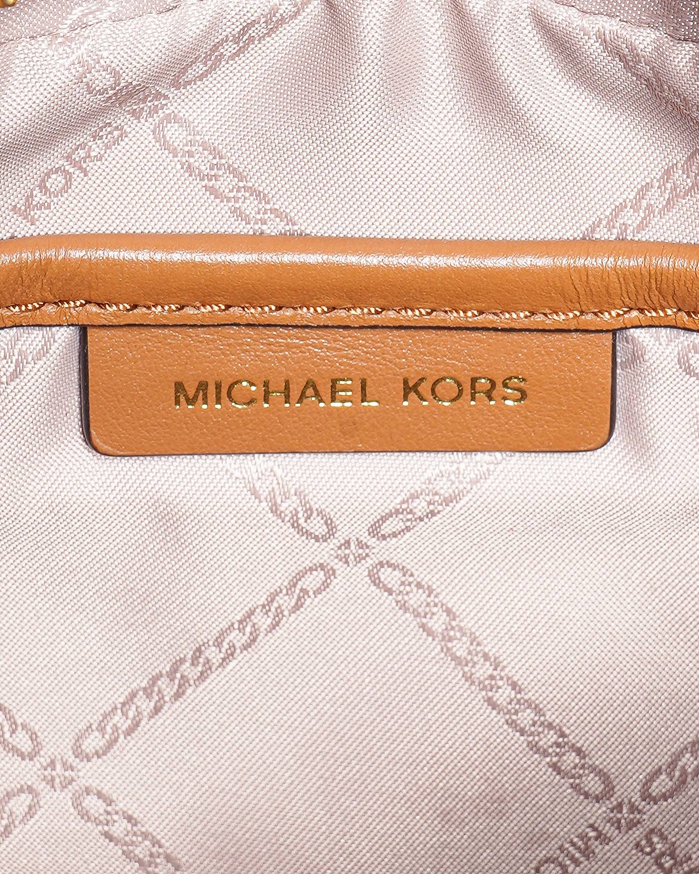 Michael Kors Carmen monogram logo messenger bag