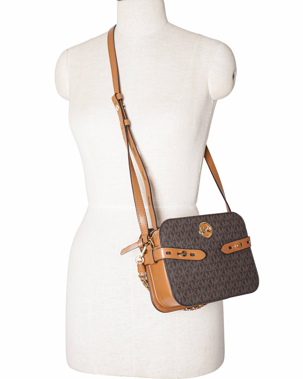 Michael Kors Carmen monogram logo messenger bag