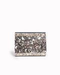 Jimmy Choo shimmering acrylic & suede candy chain clutch