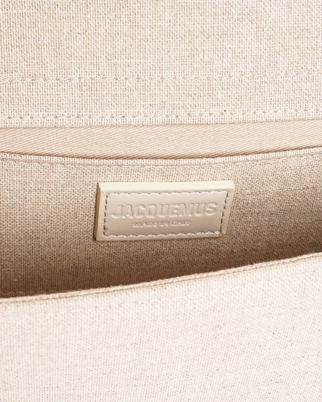 Jacquemus Le Grand Bambino Linen Handbag With Crossbody Strap