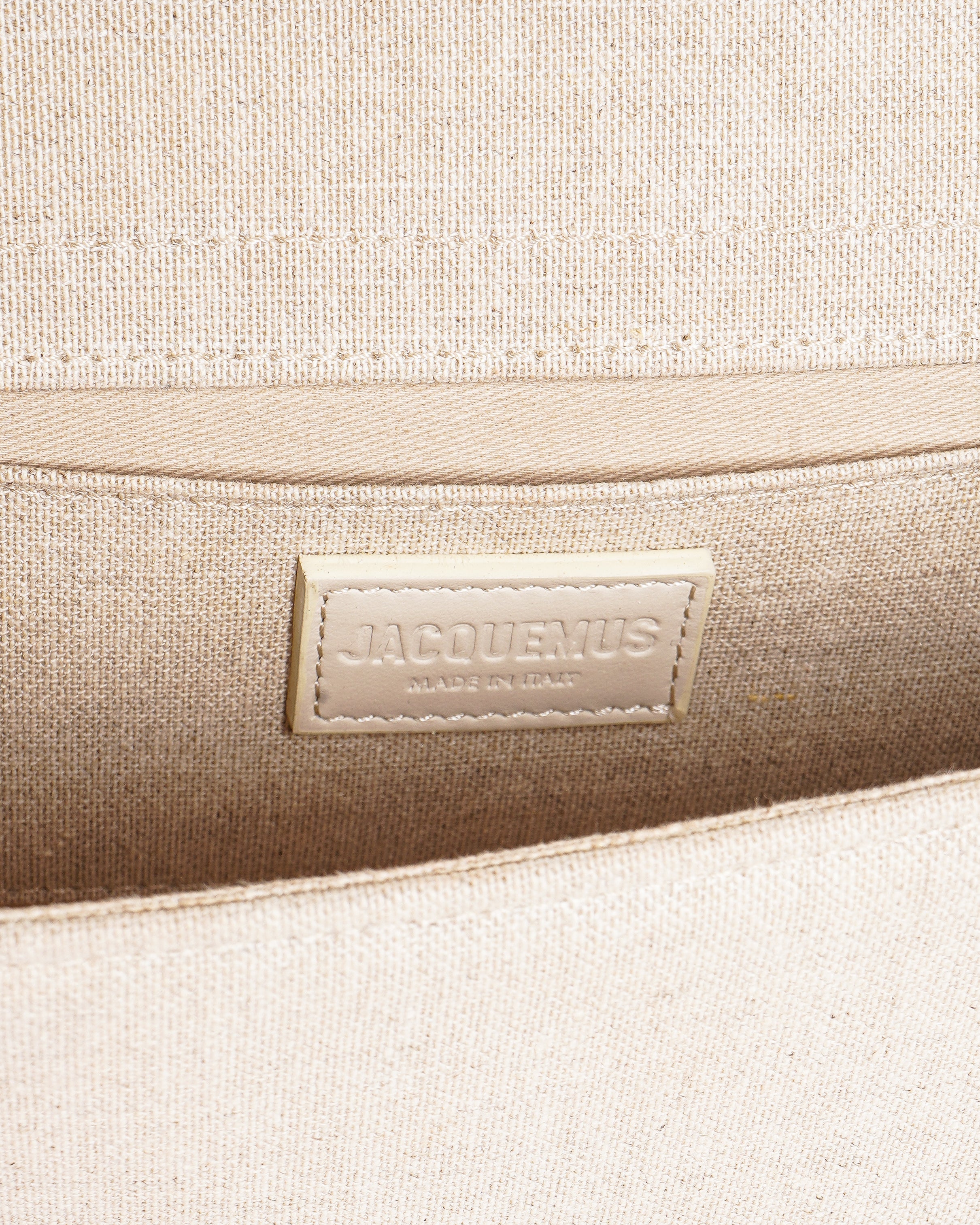Jacquemus Le Grand Bambino Linen Handbag With Crossbody Strap