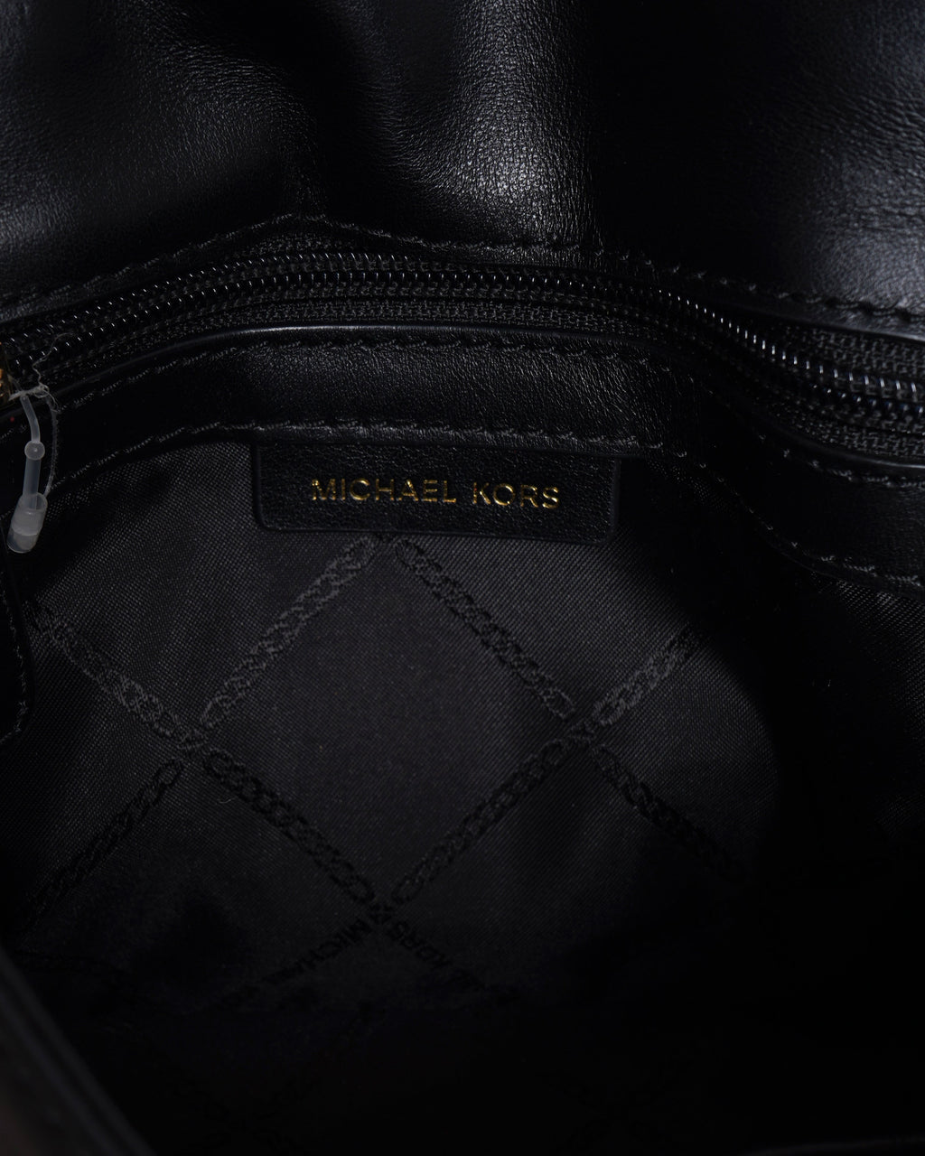 Michael kors black leather crossbody bag