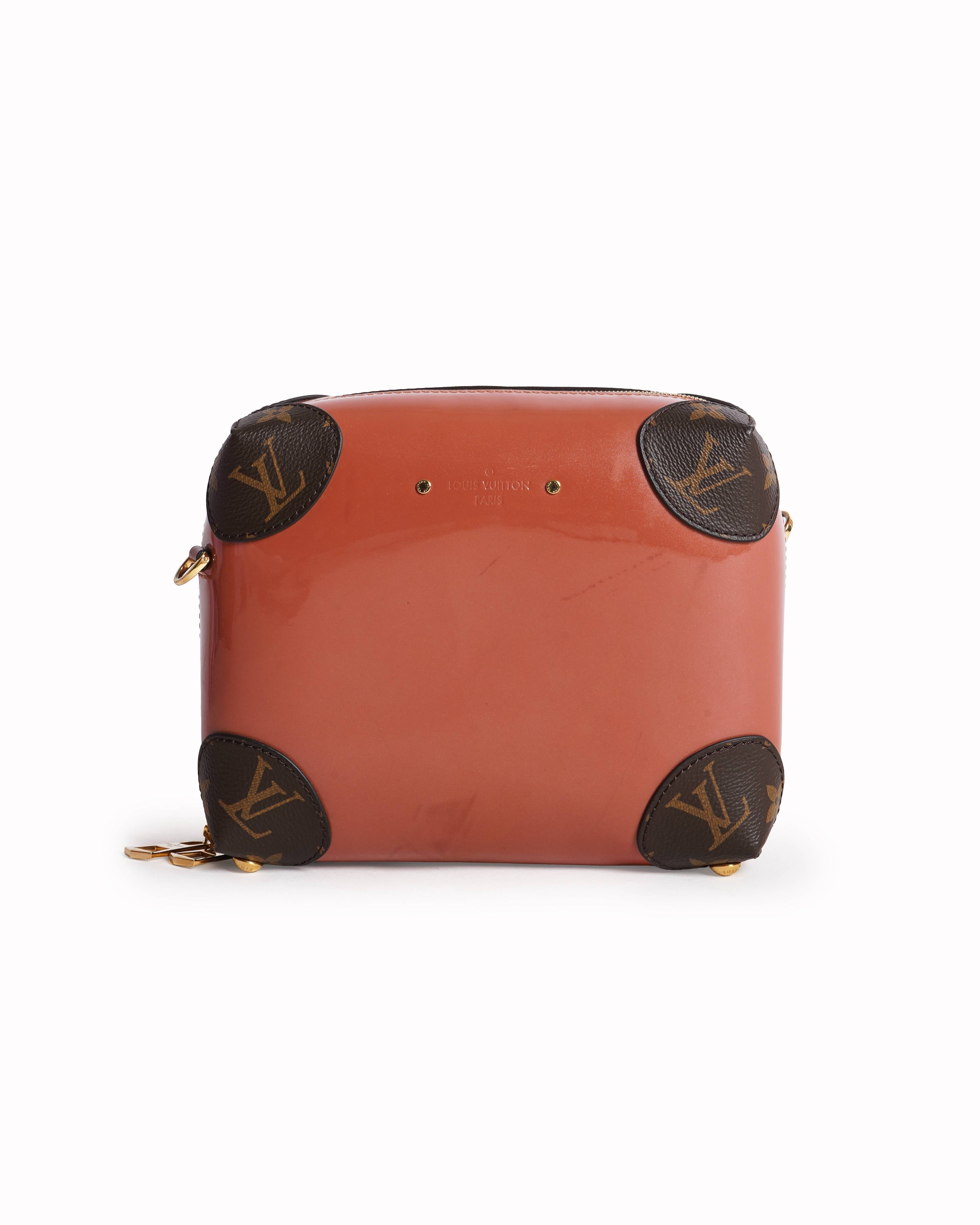 Louis Vuitton  Orange Vernis Miroir Venice Brown Shoulder Bag