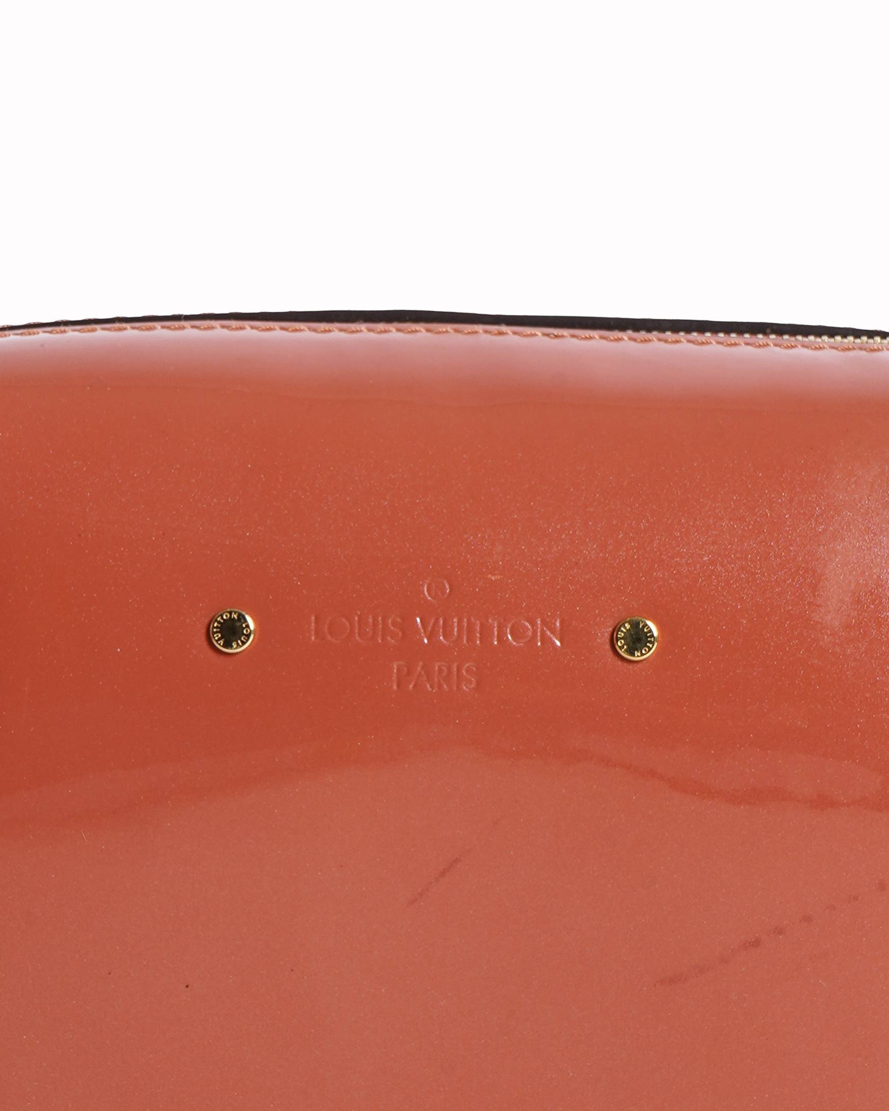 Louis Vuitton  Orange Vernis Miroir Venice Brown Shoulder Bag