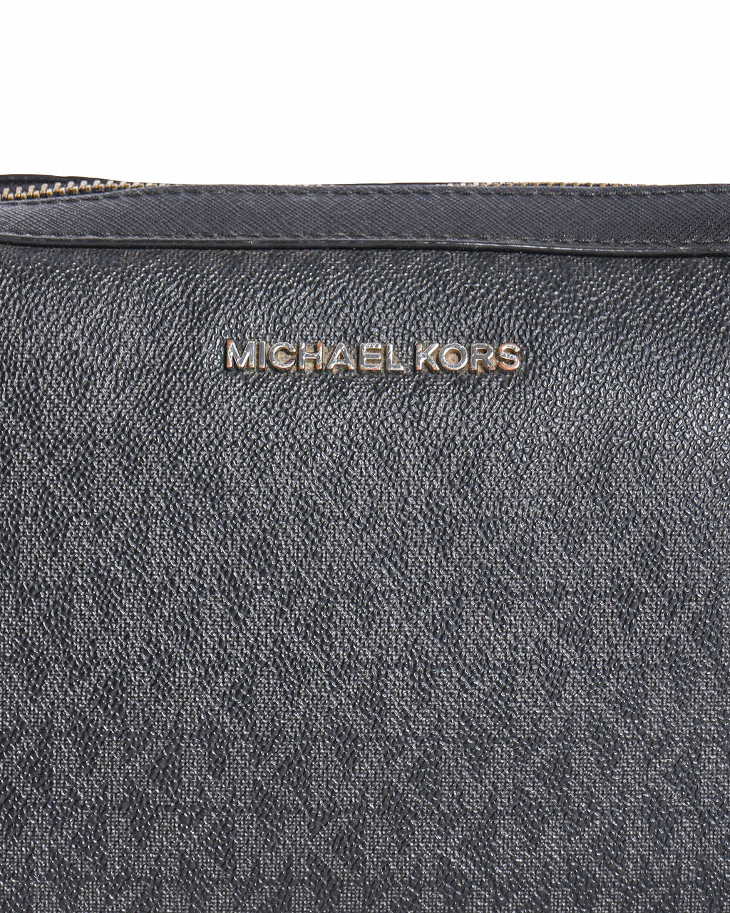 Michael Kors Black Jet Set Logo Large Cross Body Bag