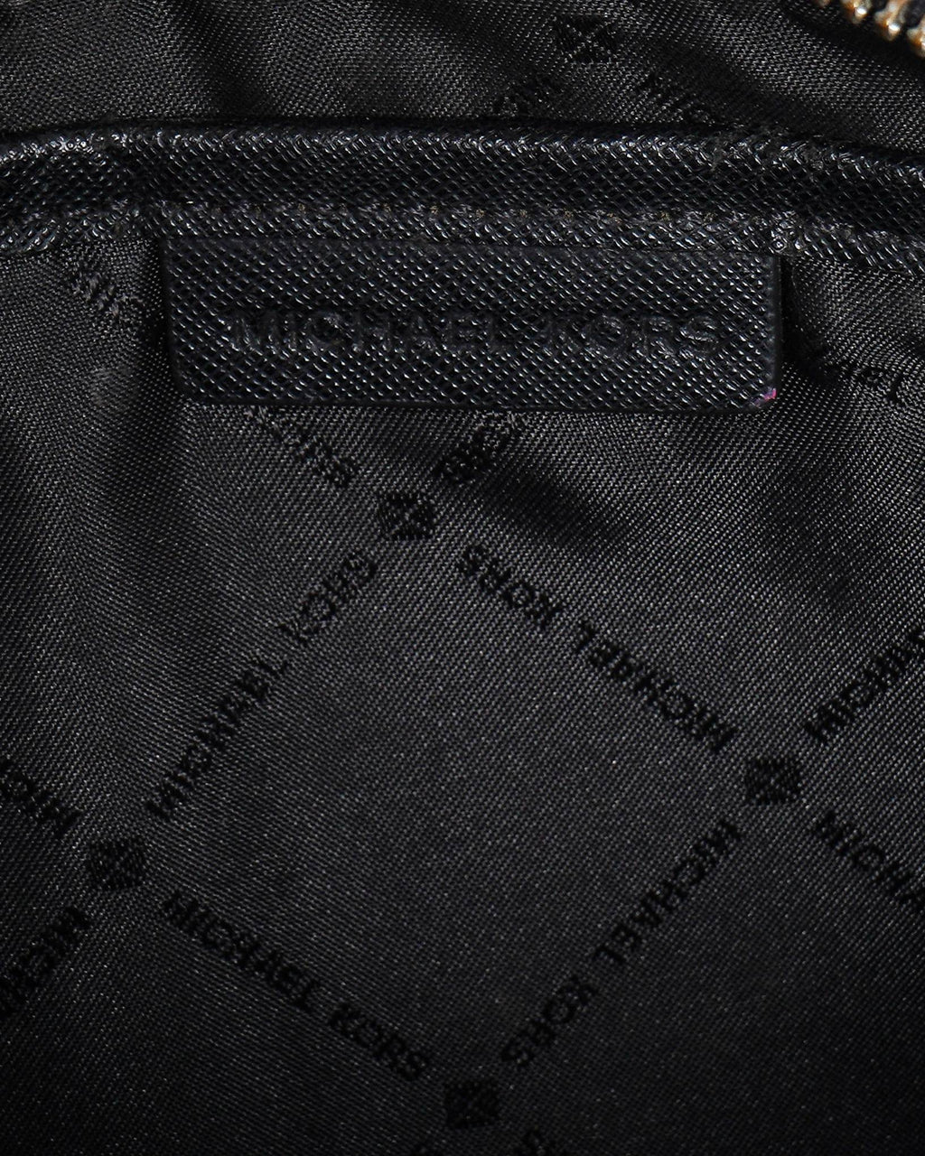 Michael Kors Black Jet Set Logo Large Cross Body Bag