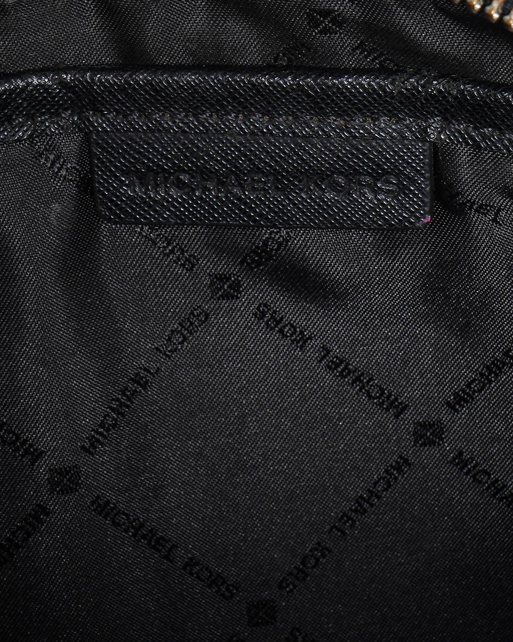 Michael Kors Black Jet Set Logo Large Cross Body Bag