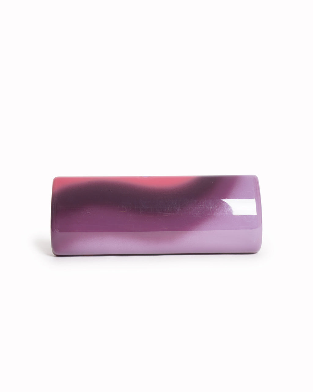 Jimmy Choo pink ombré patent leather tube clutch