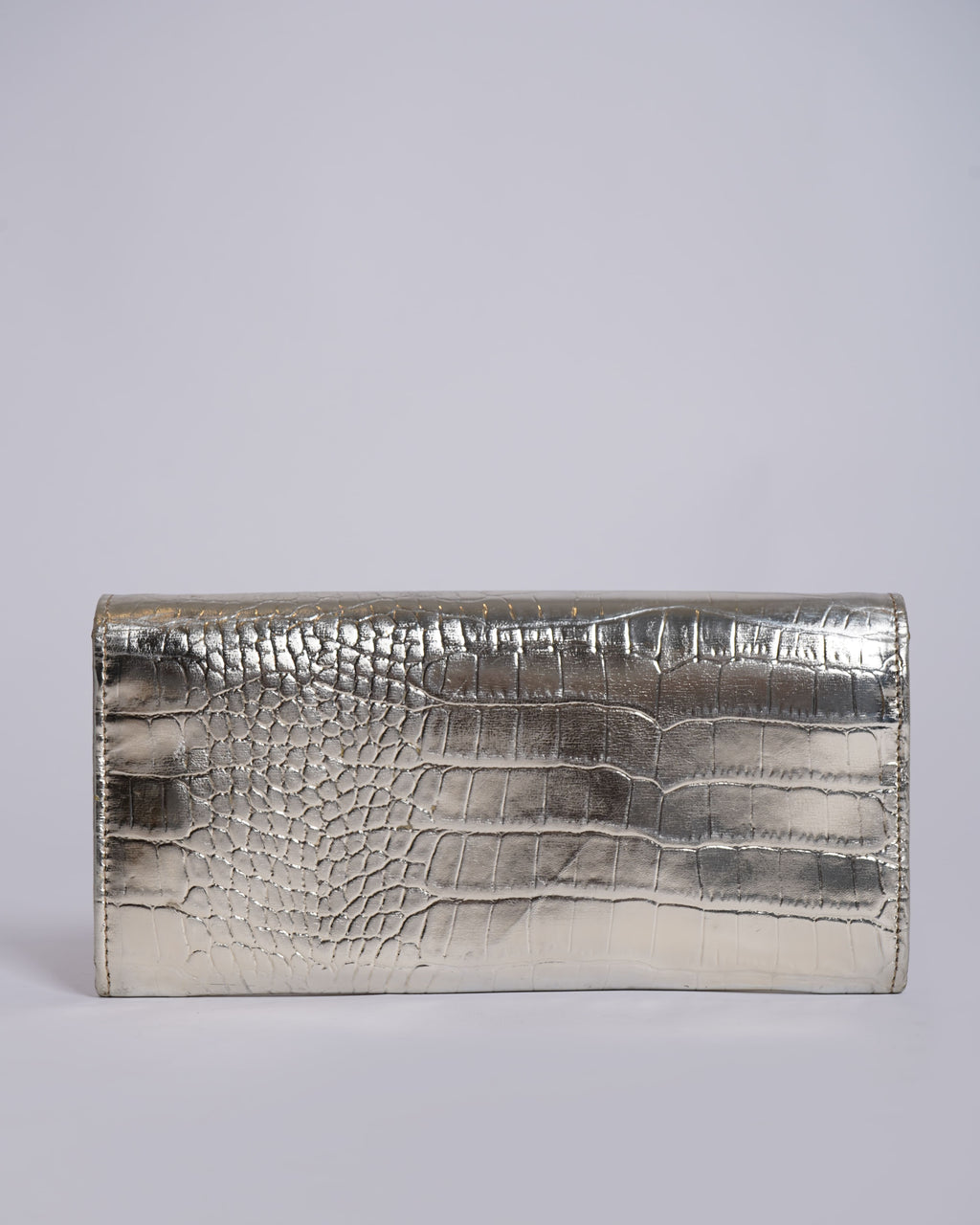 Jimmy Choo Gold Tone Clutch with shoulder chain