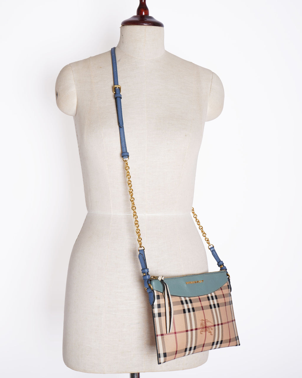 Burberry Haymarket Check Belt Crossbody Bag