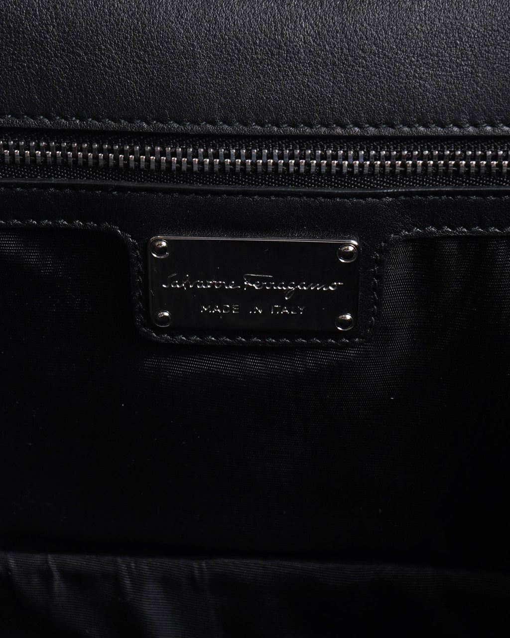 Salvatore ferragamo black ginny studded small crossbody bag