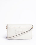 Tory burch white leather crossbody bag