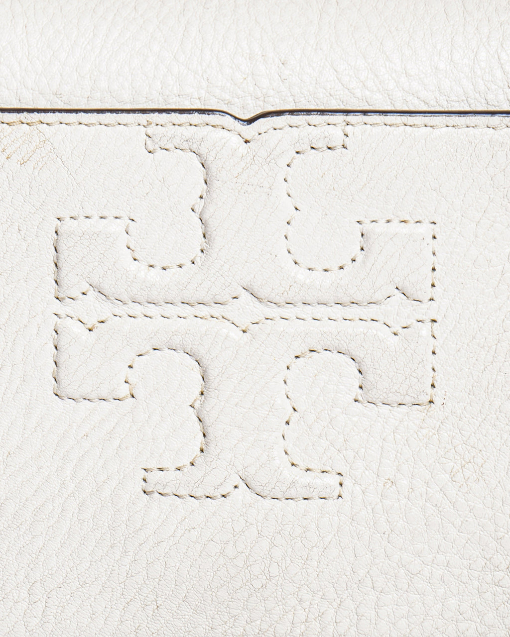 Tory burch white leather crossbody bag