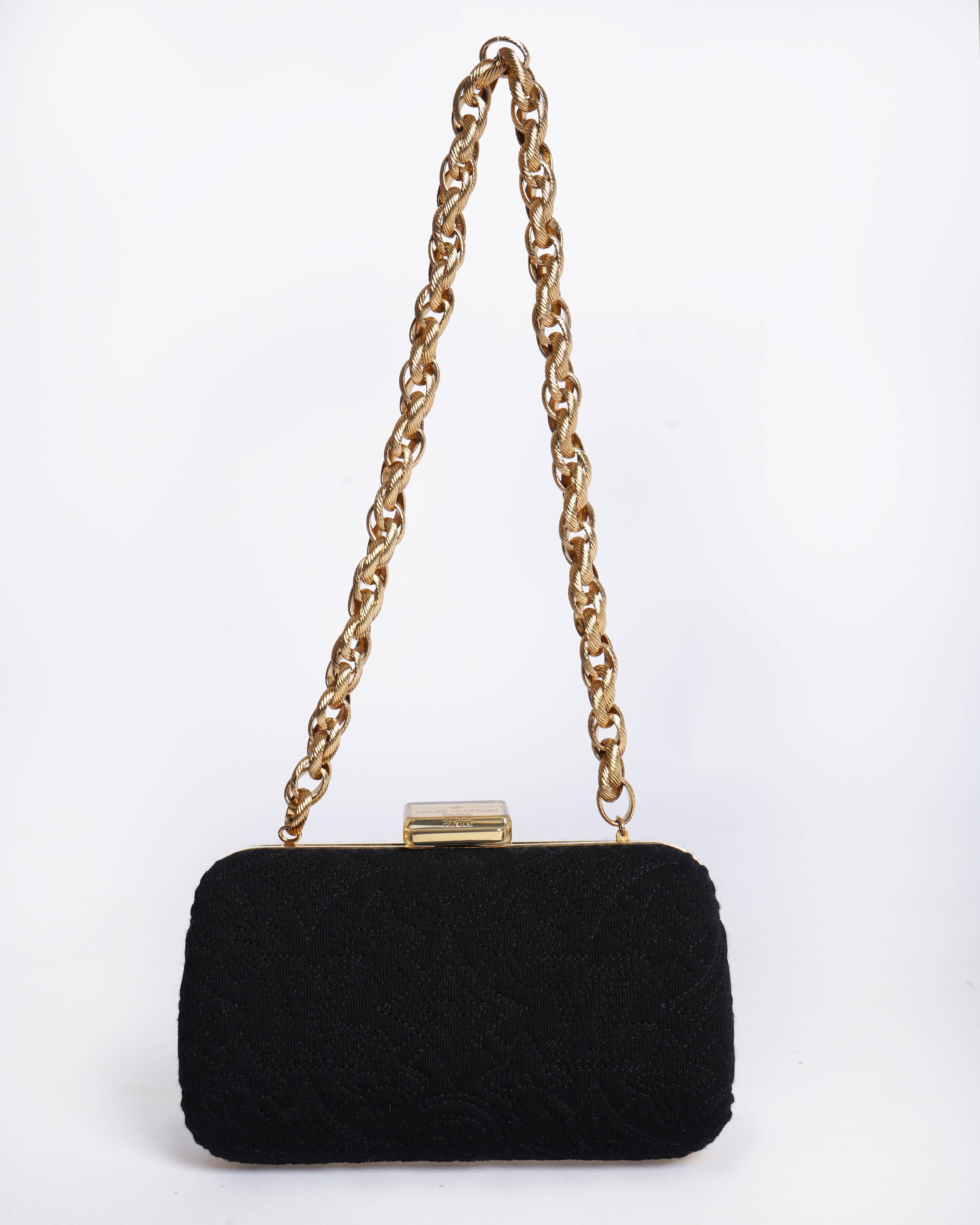 Louis Vuitton Limited Edition Noir Monogram Minaudiere Montard Clutch Bag