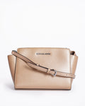 Michael kors metallic selma crossbody bag