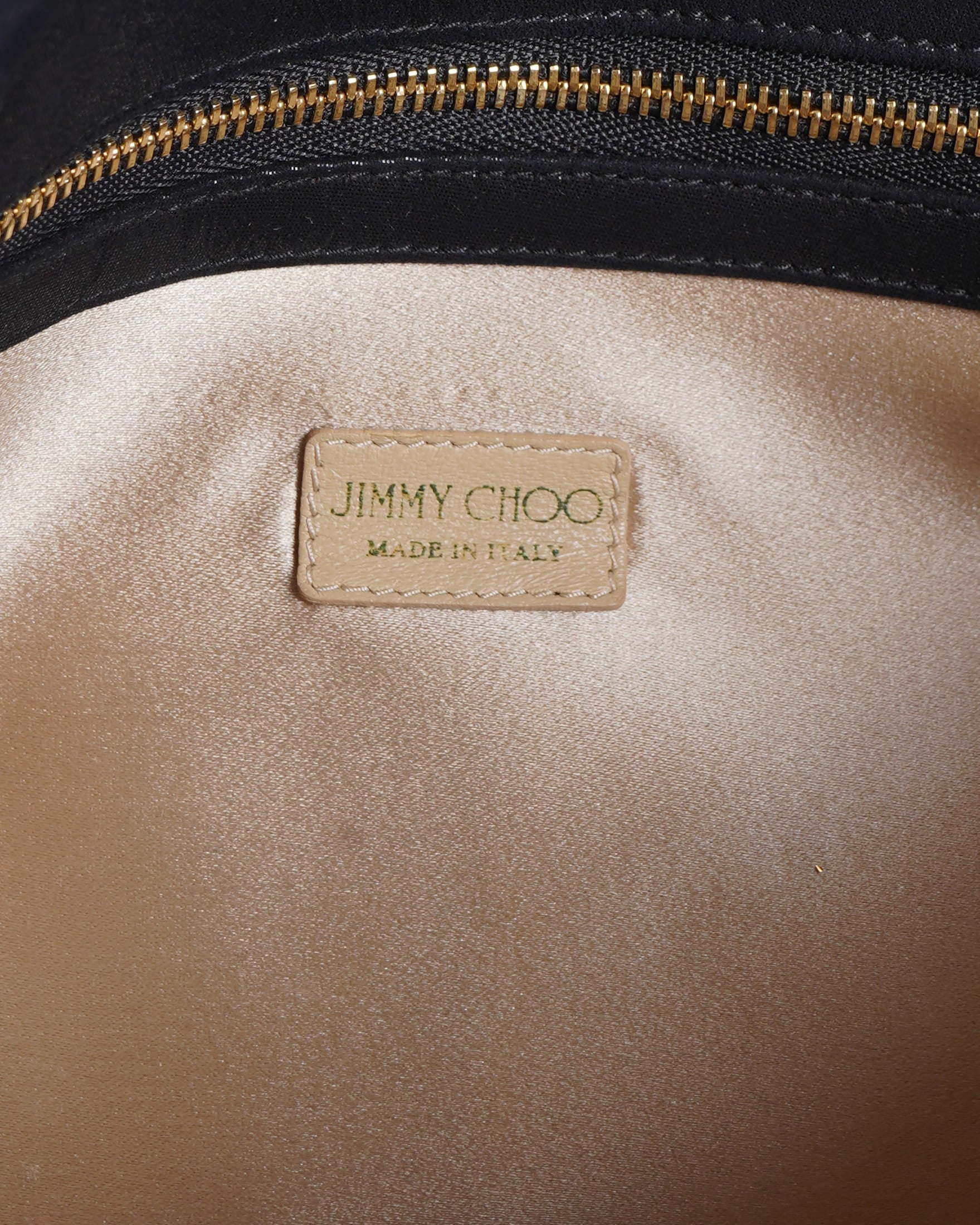 Jimmy Choo Chandra Crystal Embellished Bracelet Suede Clutch
