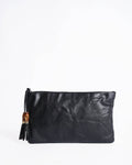 Gucci bamboo pebbled leather bag
